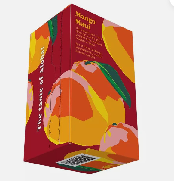 Hawaiian Islands Mango Maui Tropical Black Tea, All Natural – (20 Tea Bags Per