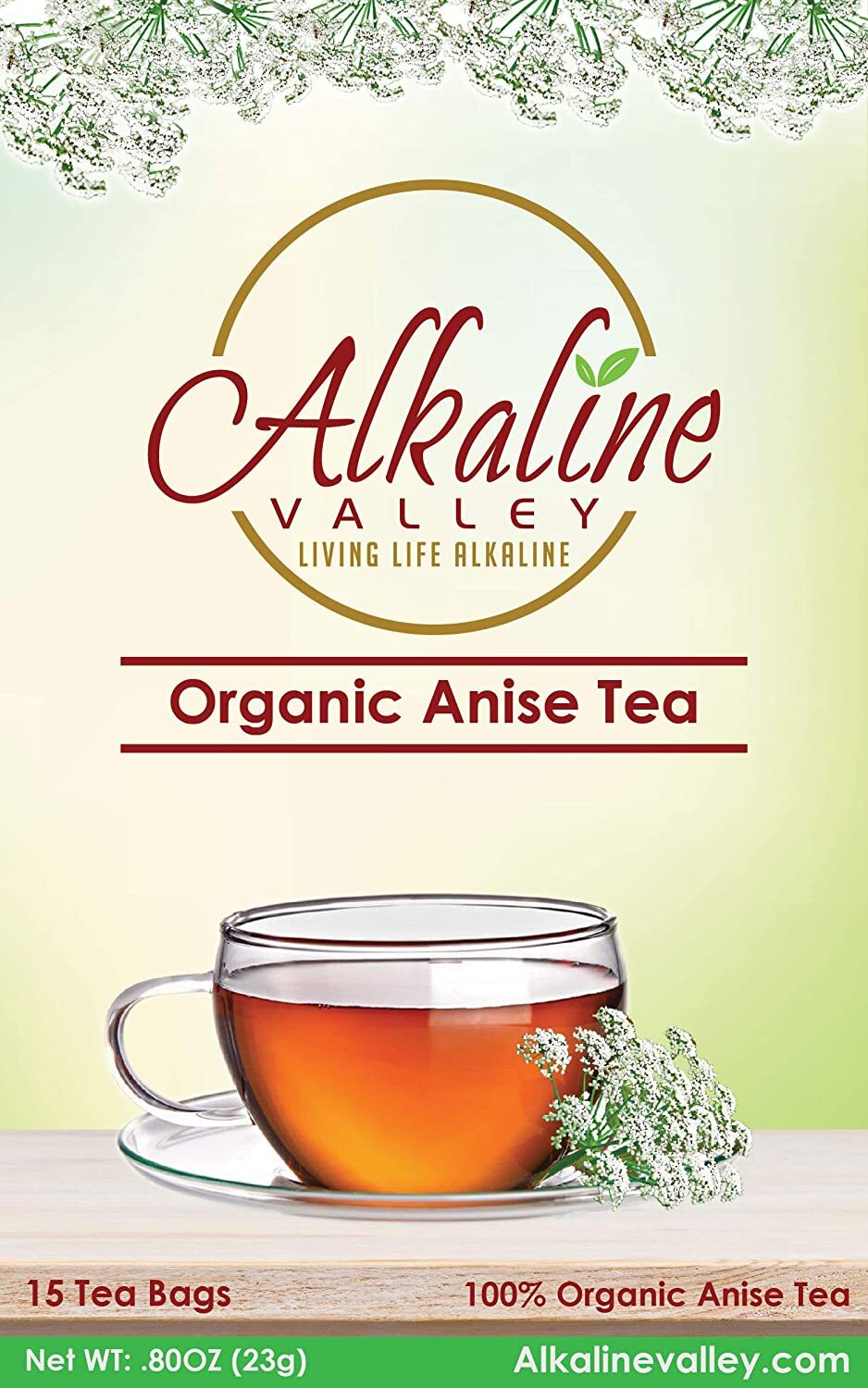 Anise Tea – Organic And Alkaline – 45 Unbleached/Chemical-Free Anise Tea Bags