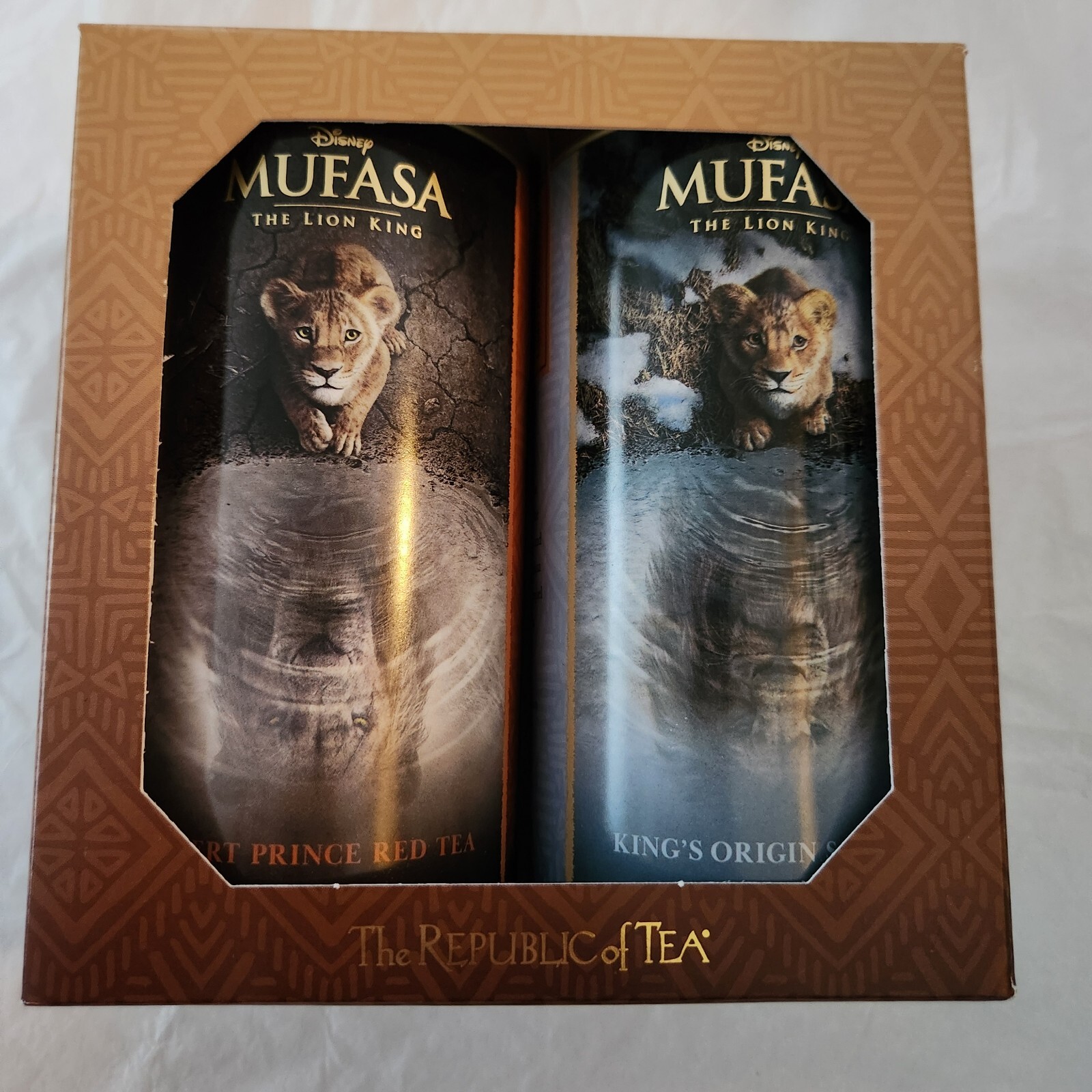 Republic of Tea Disney Mufasa Set Desert Prince Red & Kings Origin Sage *new*