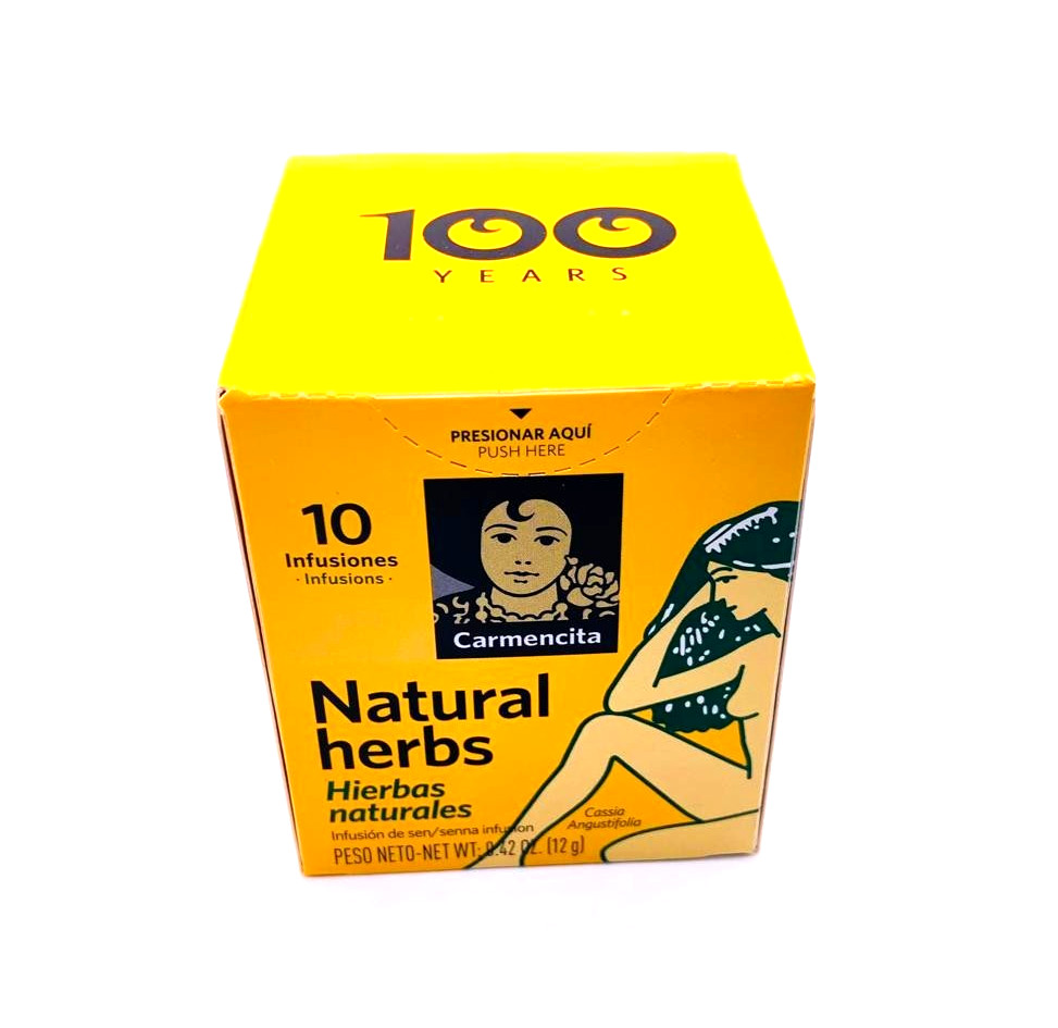 (3-Pack) Carmencita Natural Herbs Senna Tea 10 Bags Each Herbal Infusion