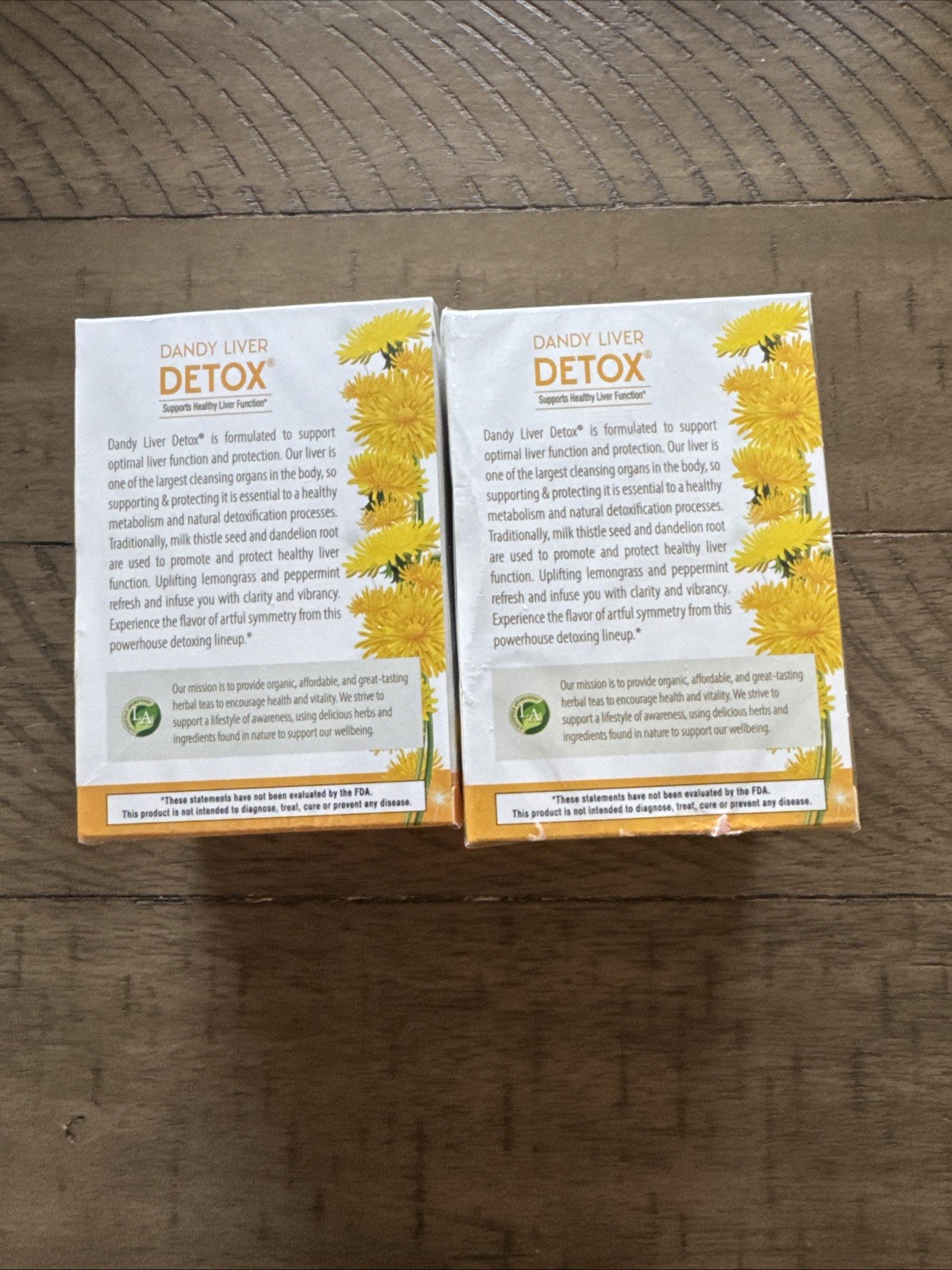 Dandy Liver Detox Tea, 20 Count X 2 Boxes. New