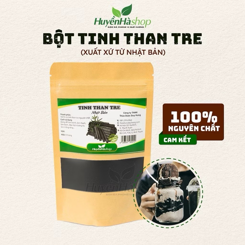 Bot Tinh Than Tre Nhat Ban Premium Organic Takesumi Japan Bamboo Charcoal Powder