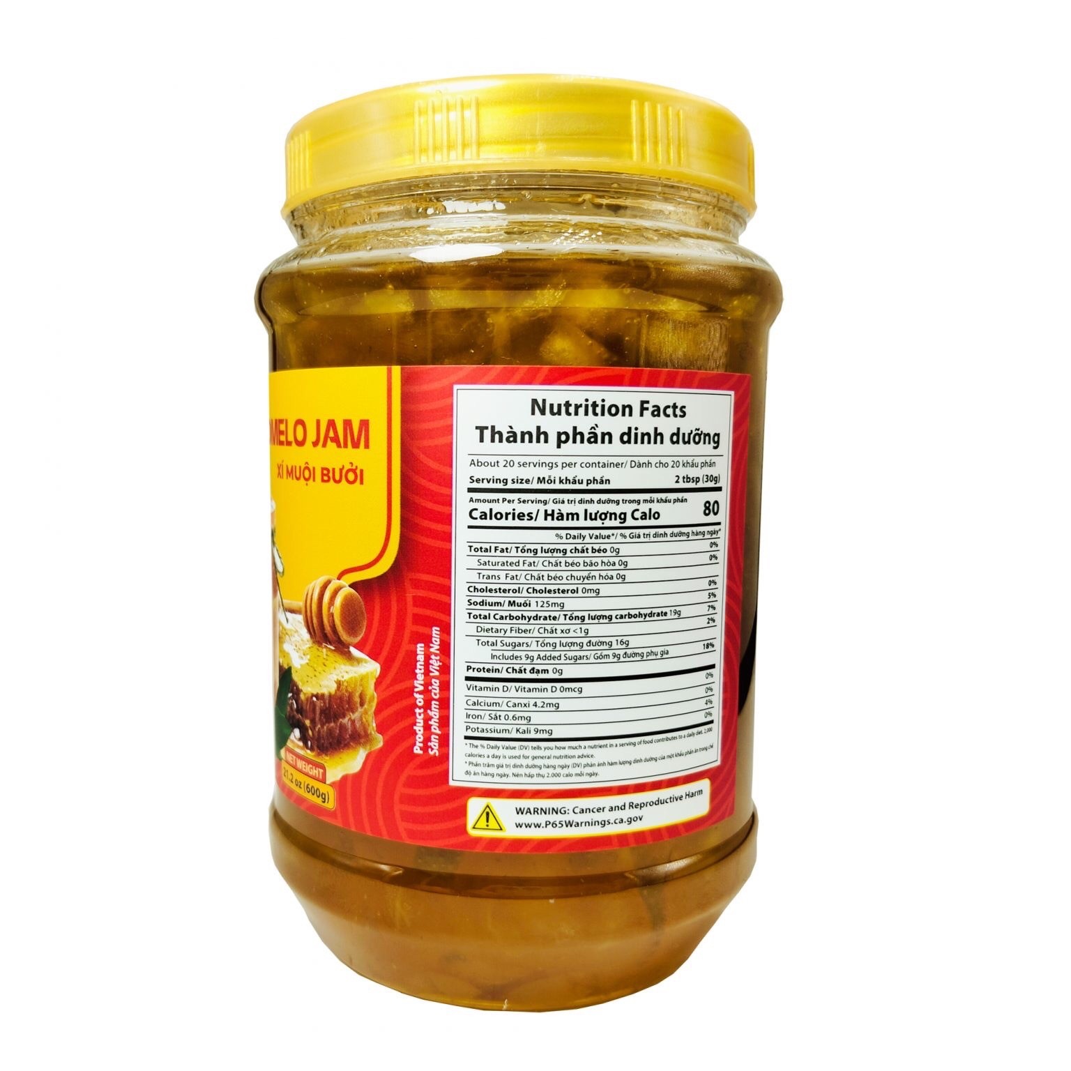 Salted Pomelo Jam – Xí Muội Bưởi (600gram)