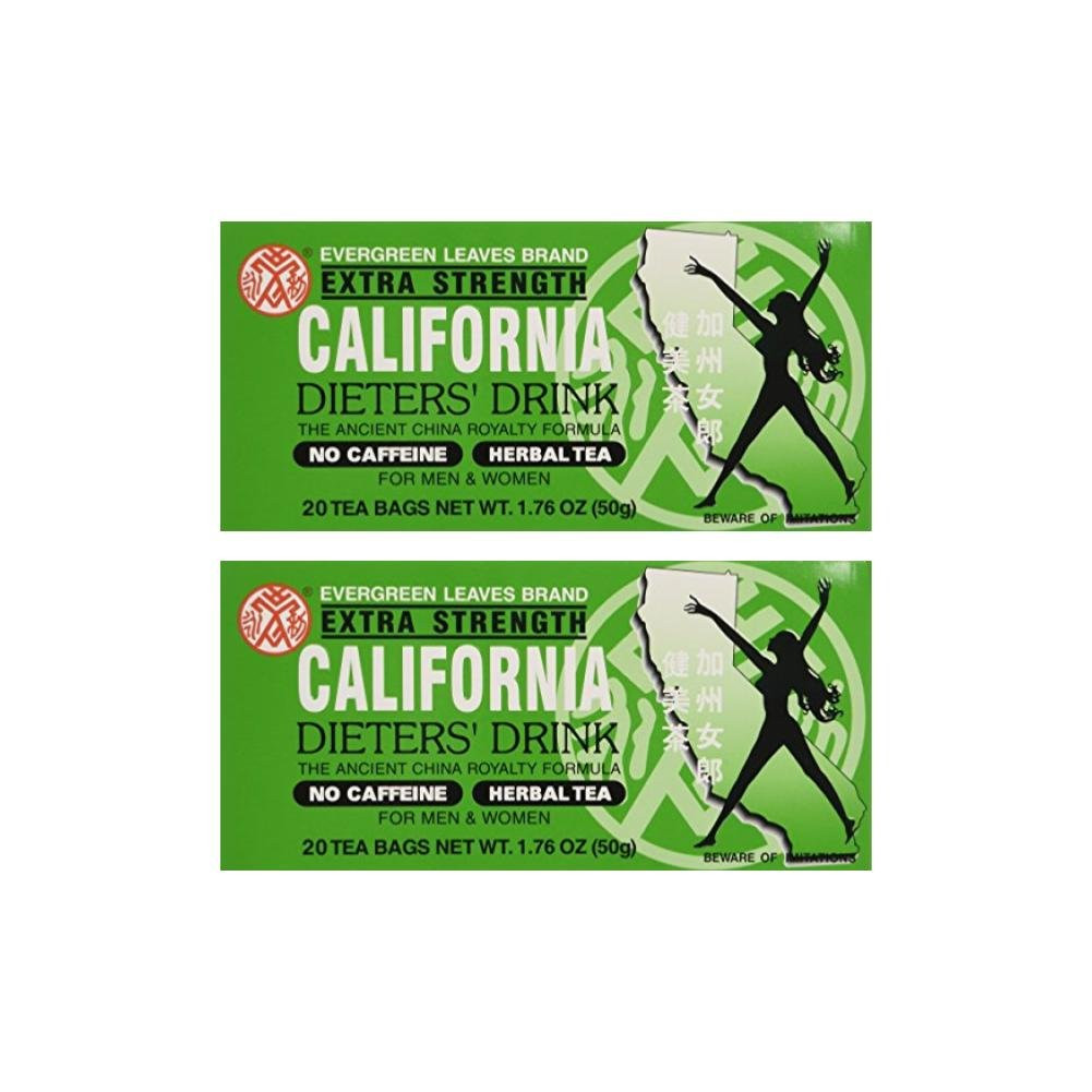 California Dieters’ Drink Extra Strength Tea (Pack of 2 20-Count Boxes)