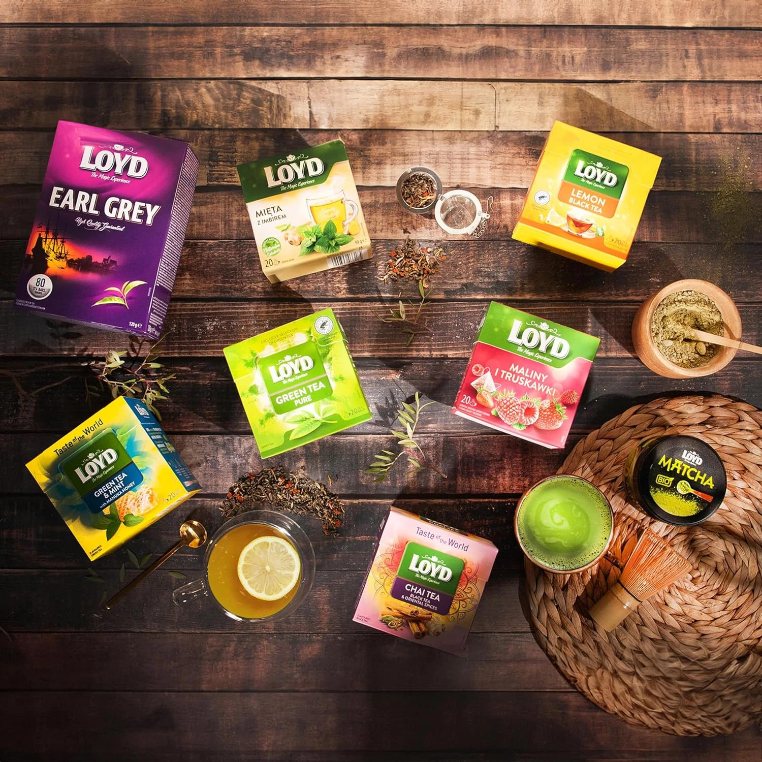 LOYD Green Tea with Matcha Pineapple & Coconut Exotic Blend 20 Tea Bags (4 Pack)