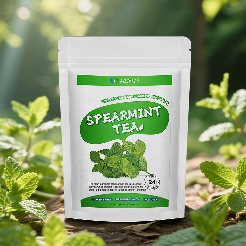 Organic Spearmint Tea Bags – 24 Count (Plant-Based Pyramid Tea Bags)