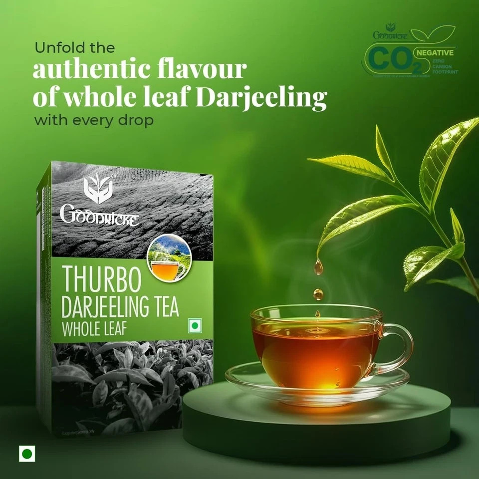 GOODRICKE Thurbo Darjeeling Tea 250 g Premium Black Loose Leaves Tea Rich Taste