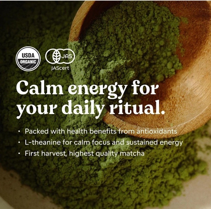 Chamberlain Coffee Ceremonial Matcha Green Tea Powder, First Harvest – 1.06 oz