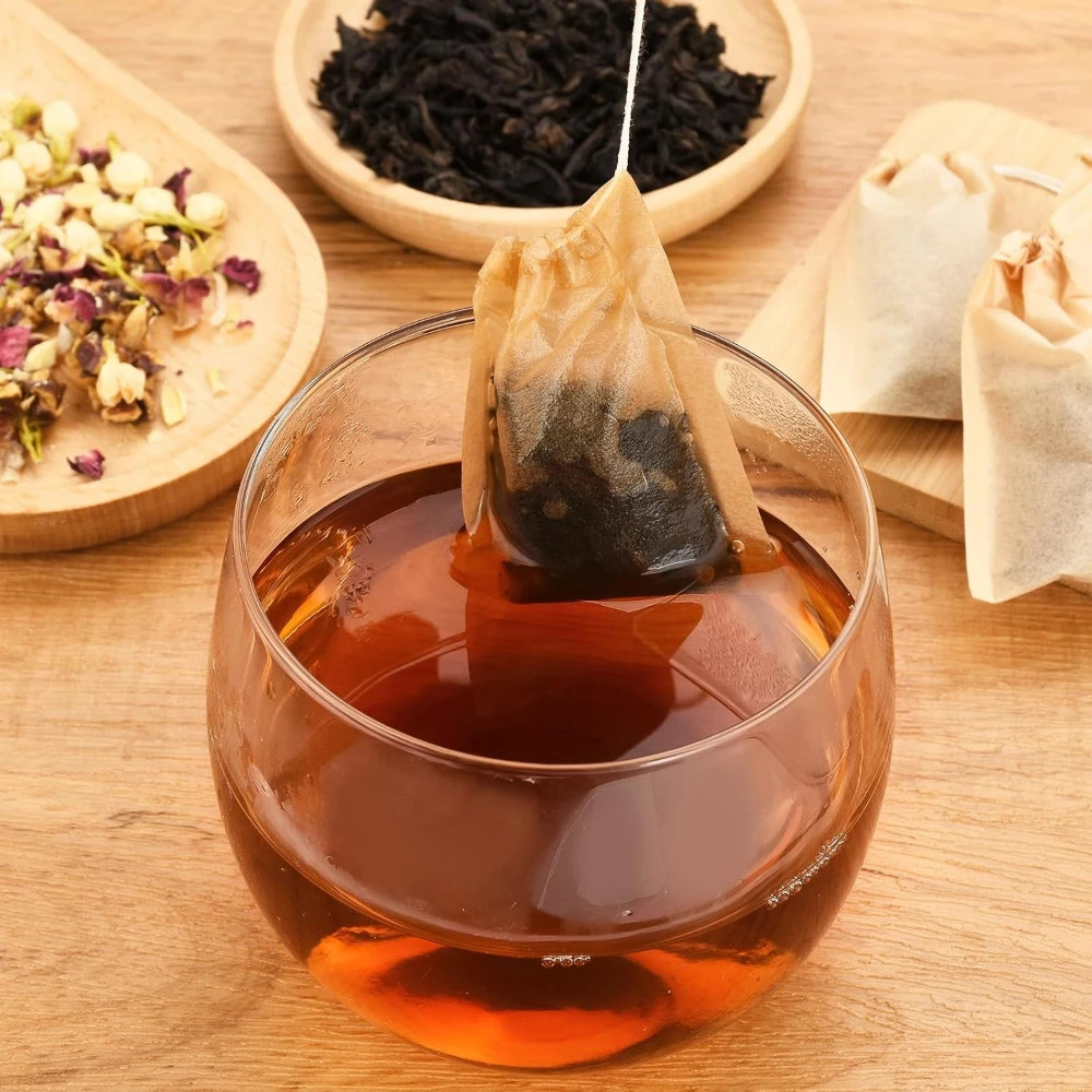 500/100PCS Disposable Teabags with Drawstring Coffee Filter Paper Bag Empty Loos