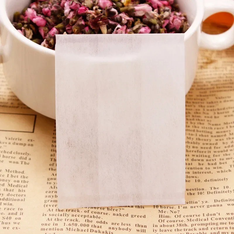 100PCS Disposable Tea Filter Bags Empty Loose Leaf Tea Bags with Flip Seal – USA