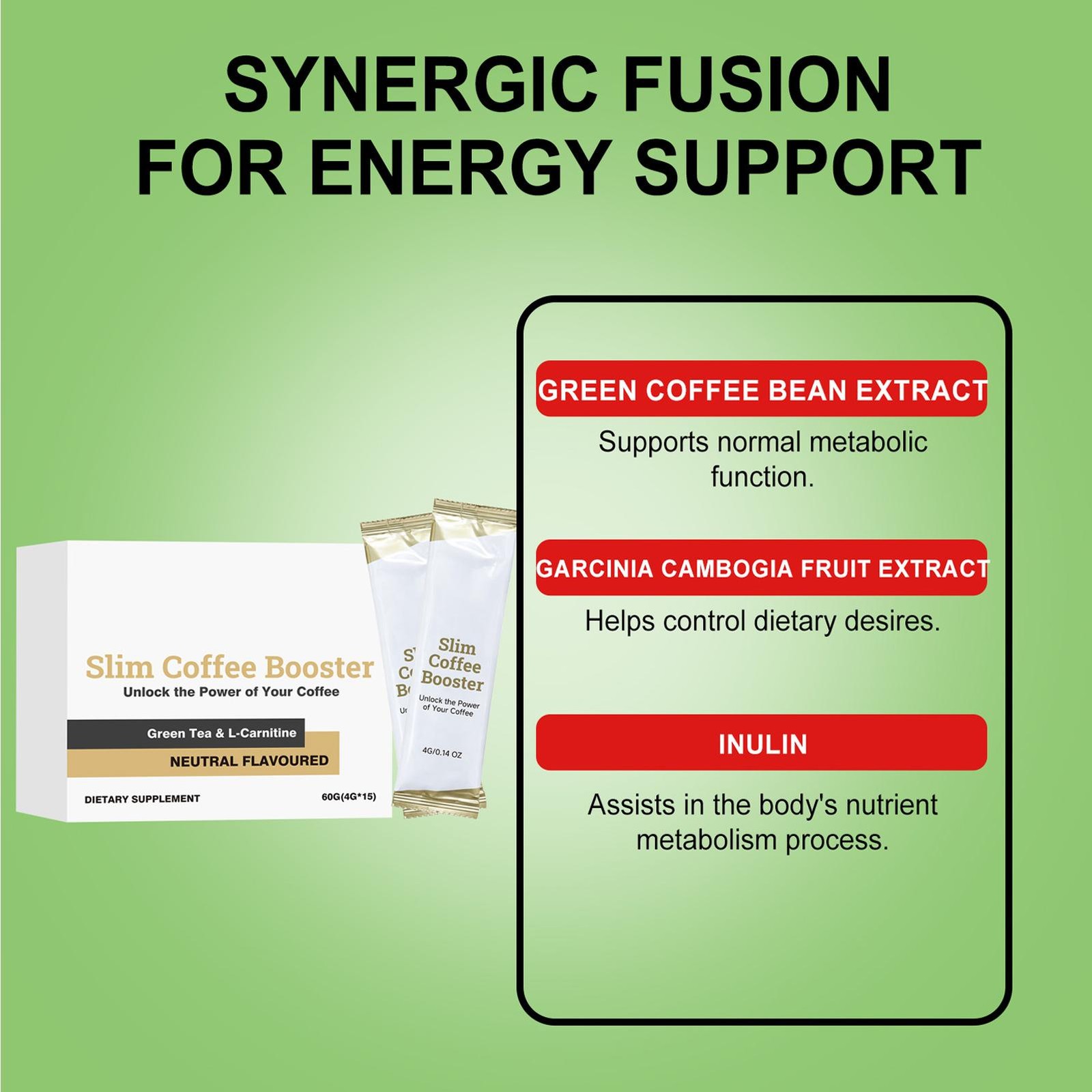 Golden Tree Slim Coffee Booster – Coffee Add-in Supplement 4g*15