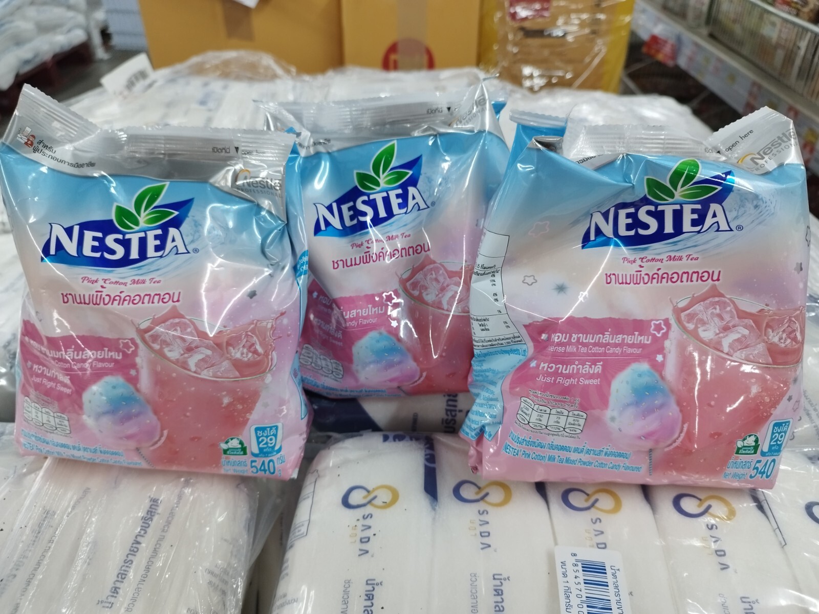 Fruit time TeaMix PinkCotton Nestea Unsweetened Instant 3×540 Grams