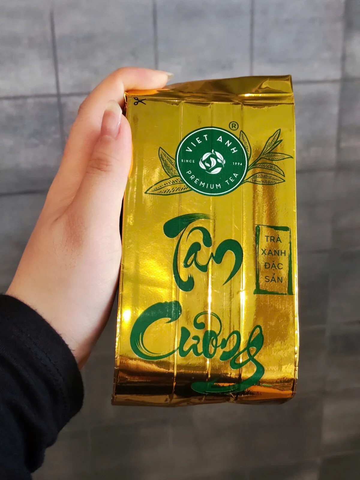 Viet Anh Tea -Tan Cuong Green Tea Bag 150g High Quality Trà Xanh Tân Cương