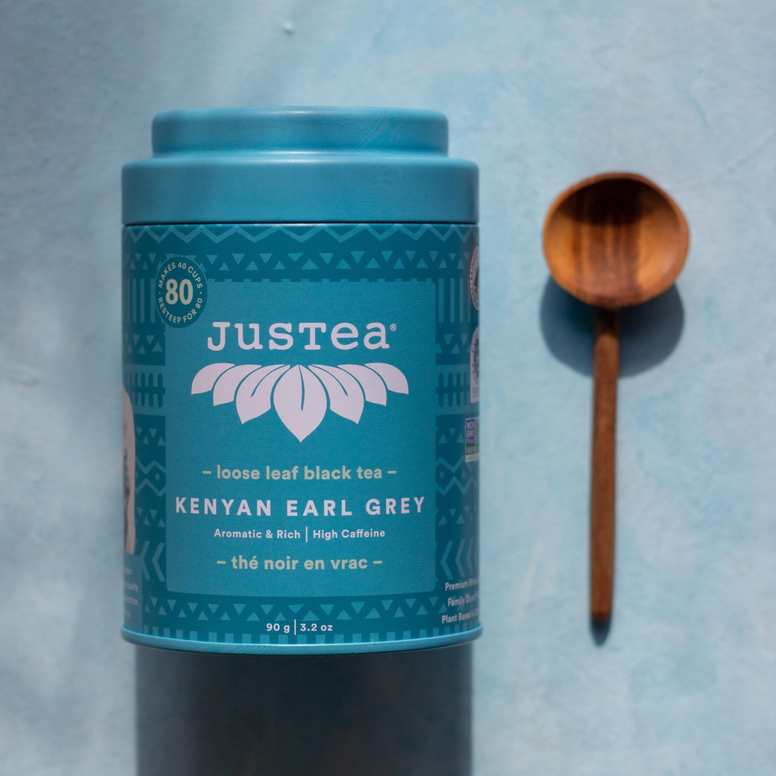 KENYAN EARL GREY | Loose Leaf Black Tea | Tin with Hand Carved Tea Spoon | 40…