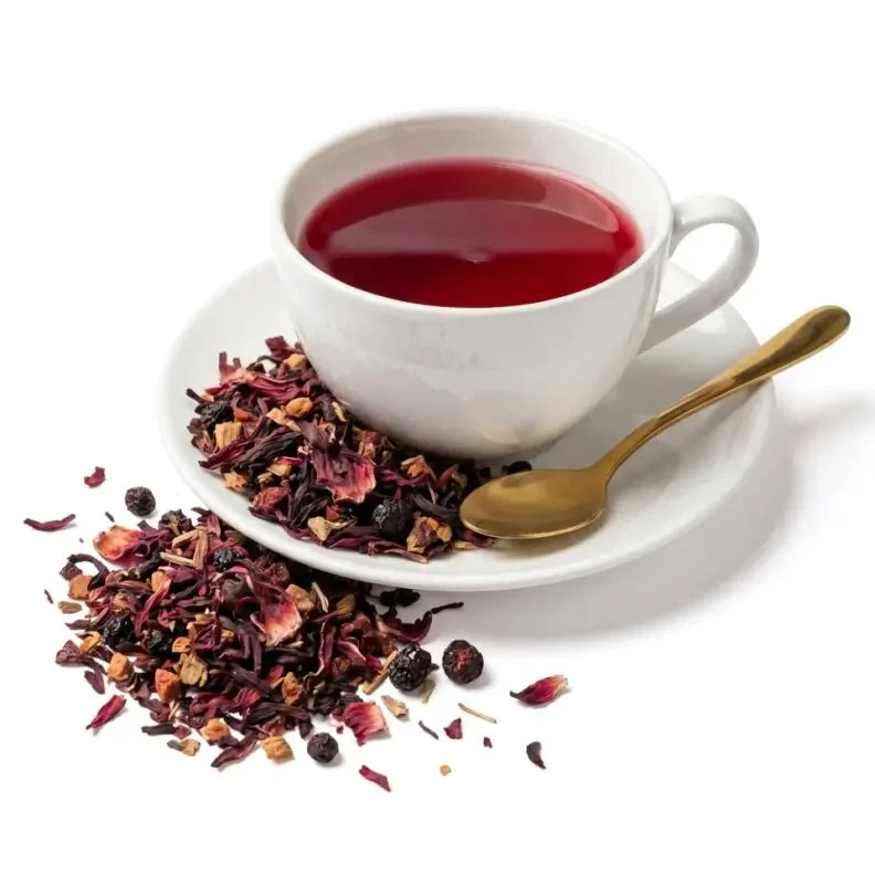 Crimson Berry Tea Herbal Fruit Blend – Hibiscus Berry Tea Hot or Iced – 1lb-5lb