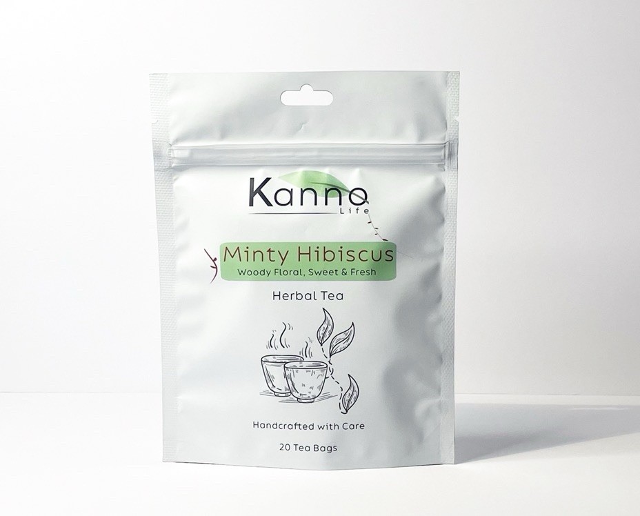 Minty Hibiscus Herbal Tea Blend Woody Floral, Sweet & Fresh Handcrafted