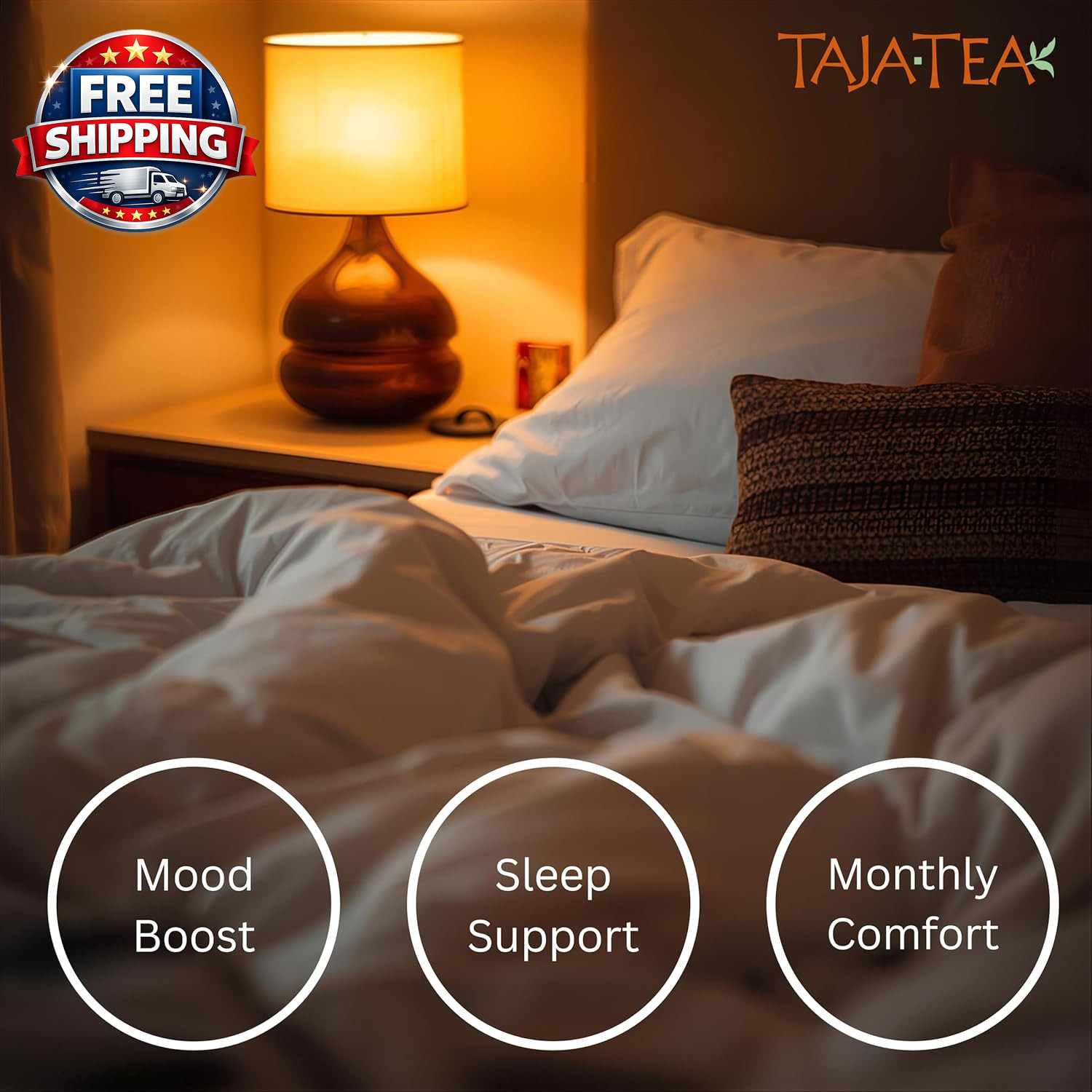 Taja Saffron Tea – Saffron Fusion Chamomile Tea, Mellow Blend for Emotional Well