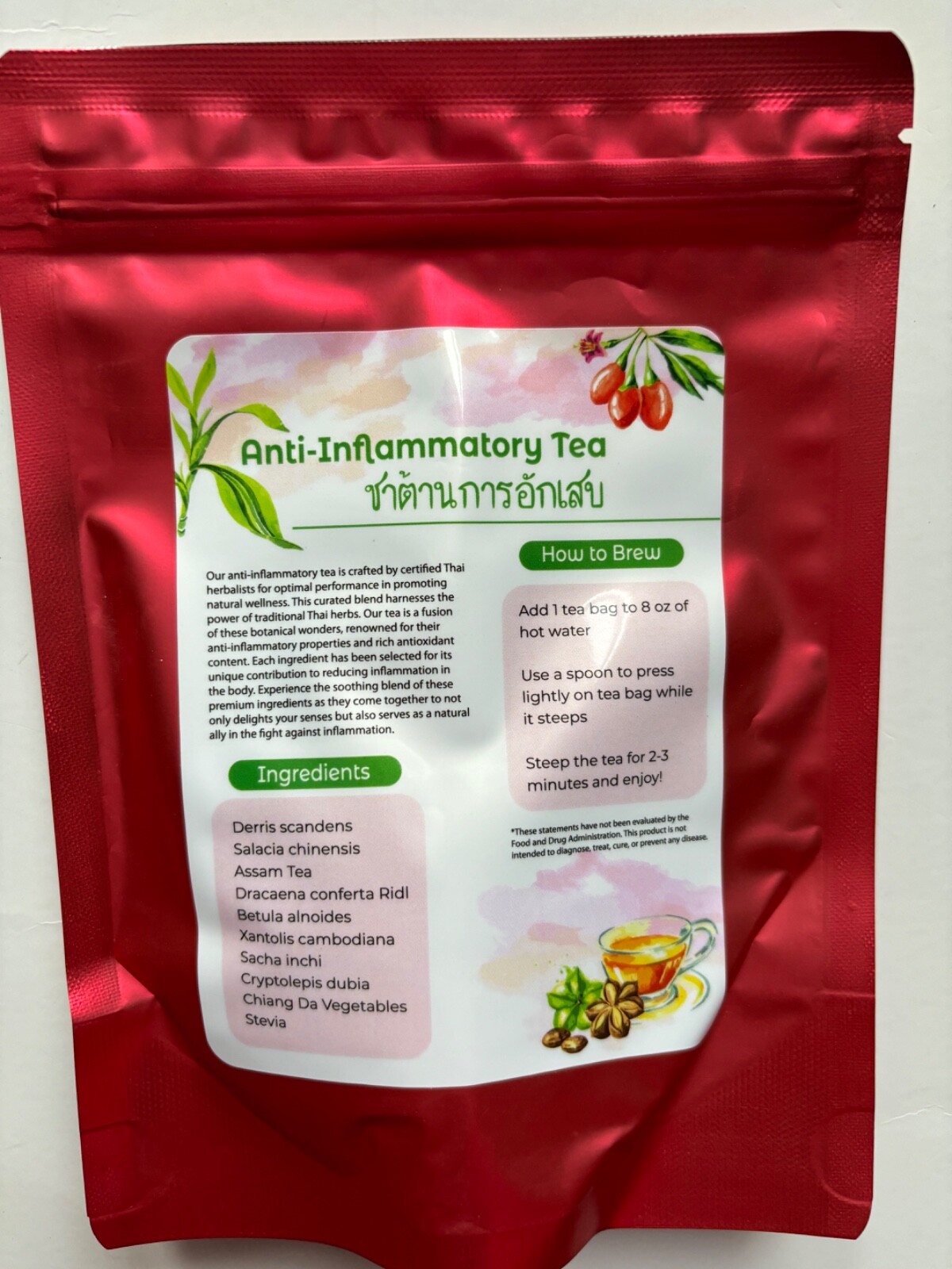 Thai Herbal Tea Natural Organic – A Simple Natural Anti-Inflammation Herbal Tea