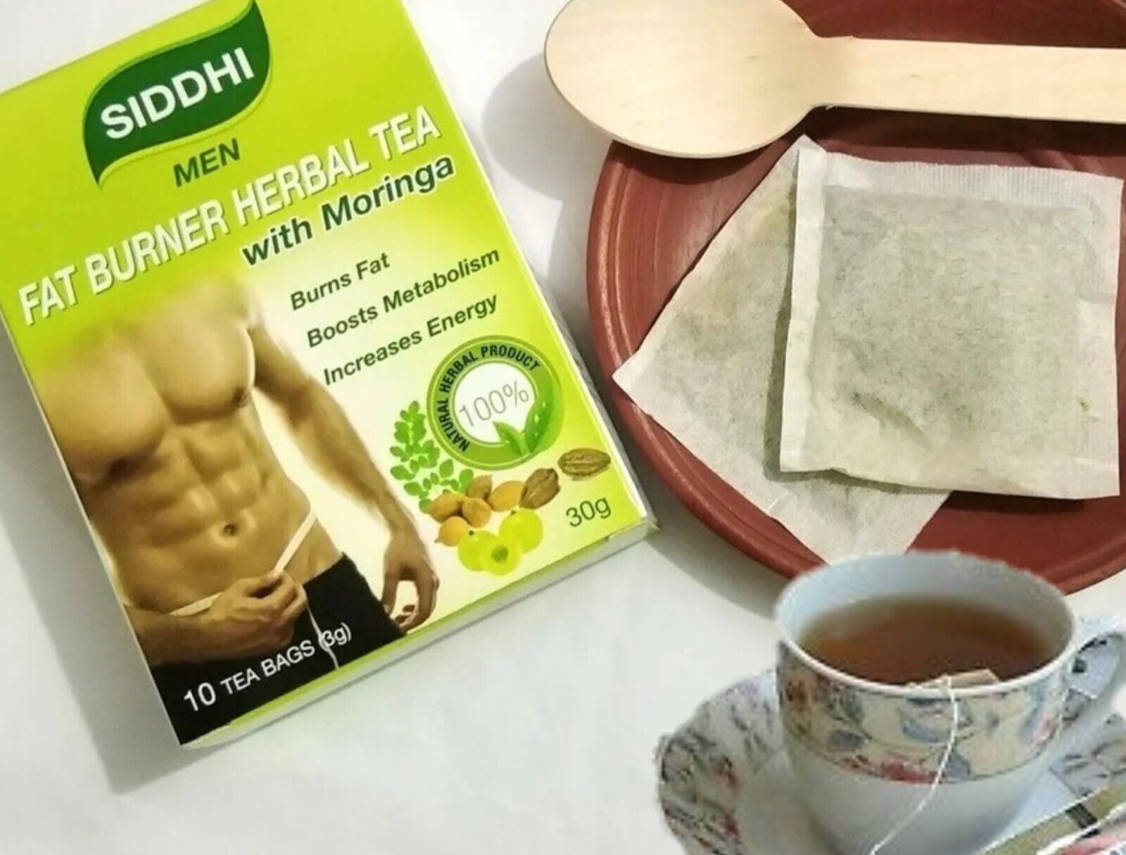 Siddhi Men Fat Burner Tea – Burns Fat & Metabolism Boost & Increases Energy Tea
