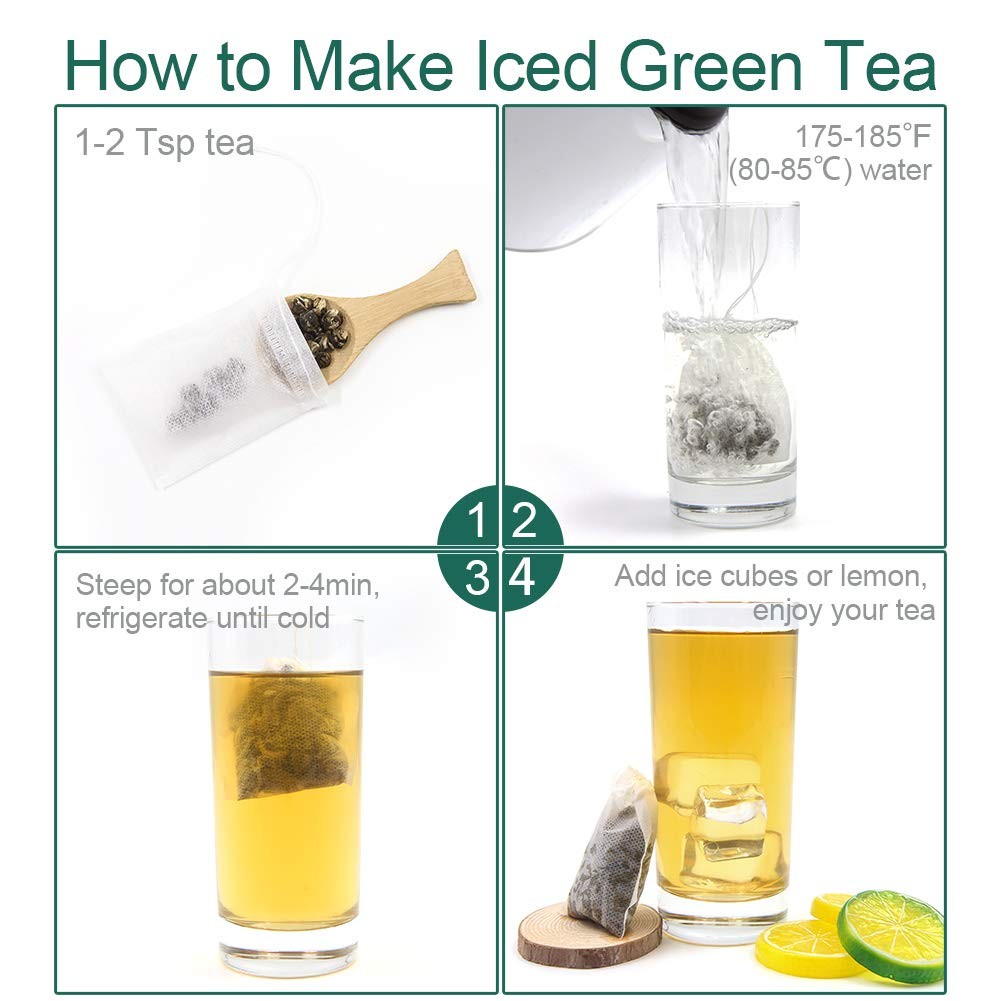 FullChea – Jasmine Pearl Tea – Dragon Pearls – Loose Leaf Green Tea…