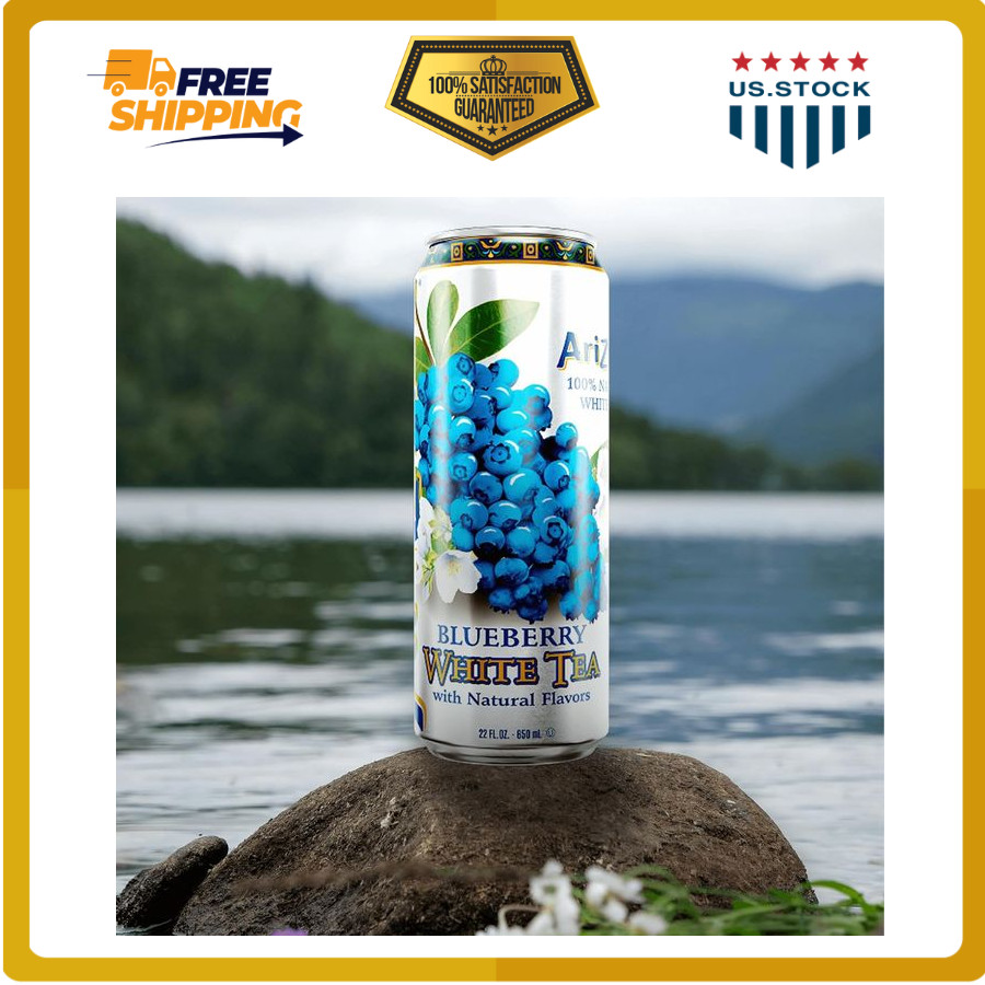 Blueberry White Tea, Big Can, 22 Fl Oz, Pack of 12