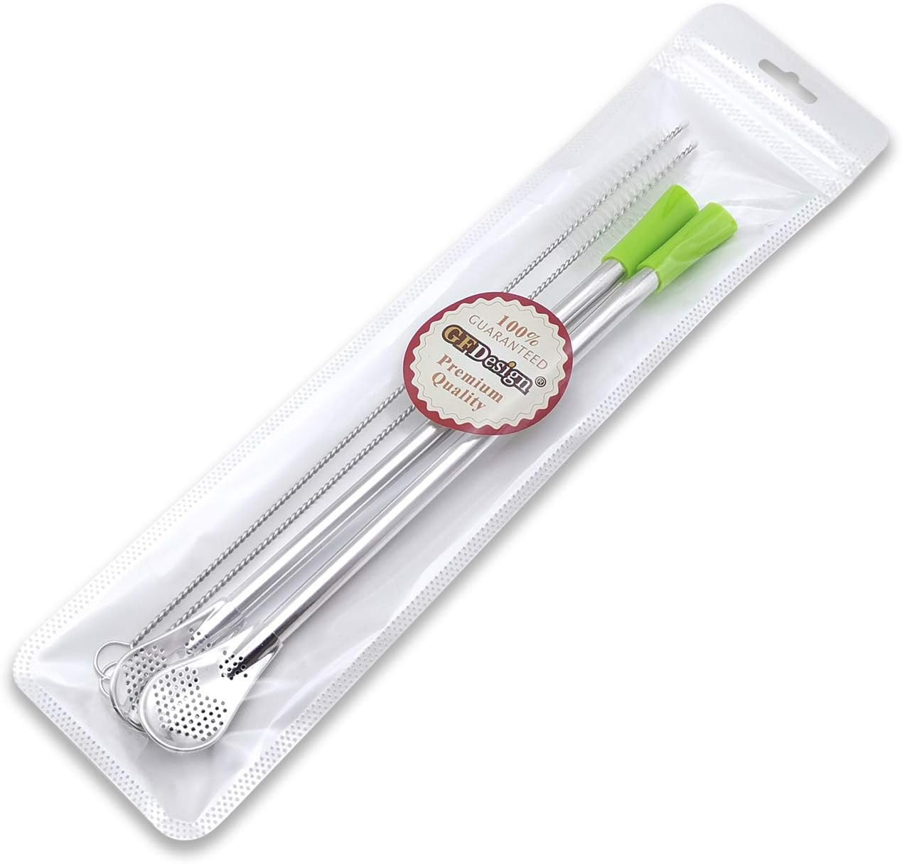 8.3 Inches Long Yerba Mate Bombilla Gourd Drinking Filter Straws Soft Heatproof