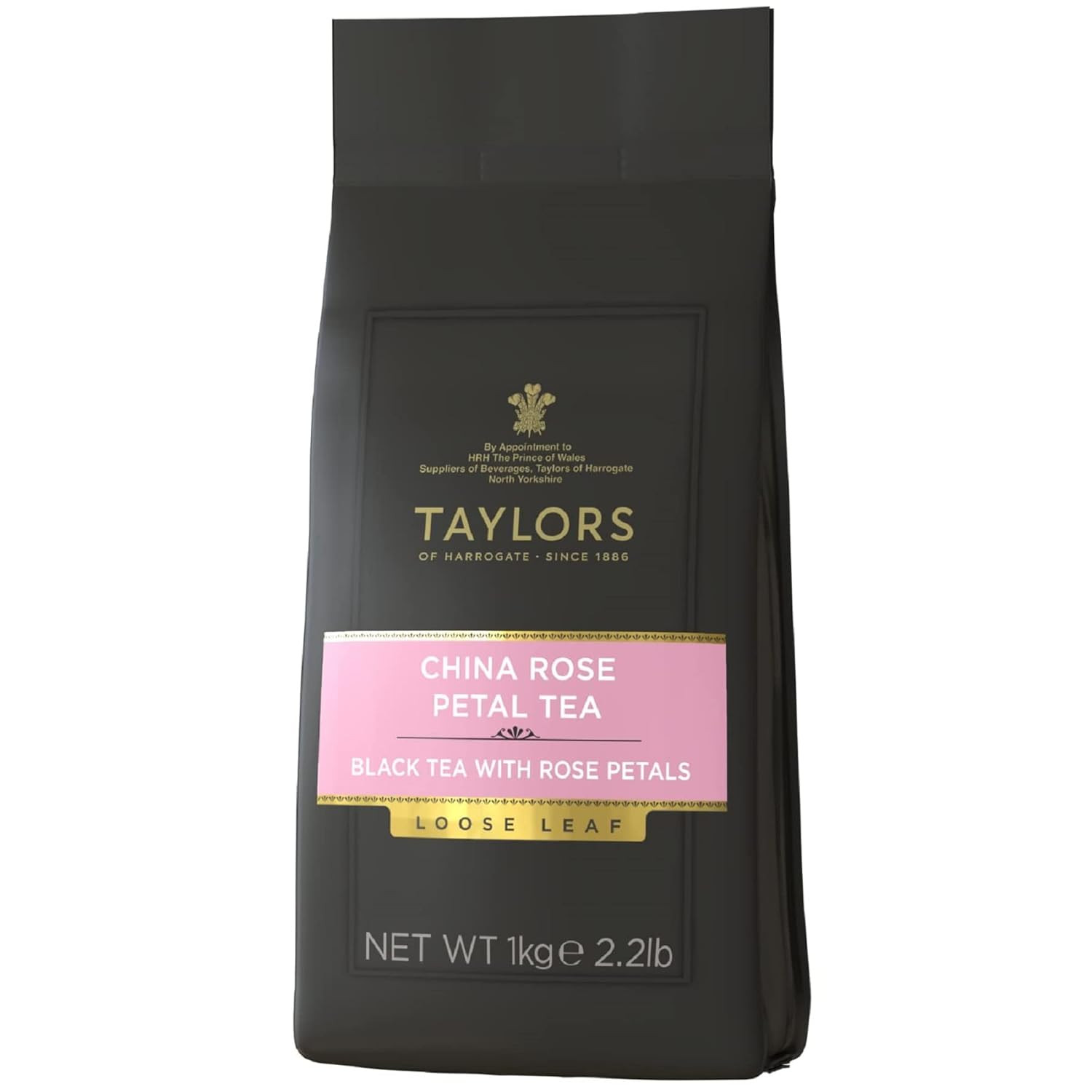 China Rose Petal, Black Tea, Loose Leaf, 1 Kilo Bag (35.27 Ounce), Fragrant, Del