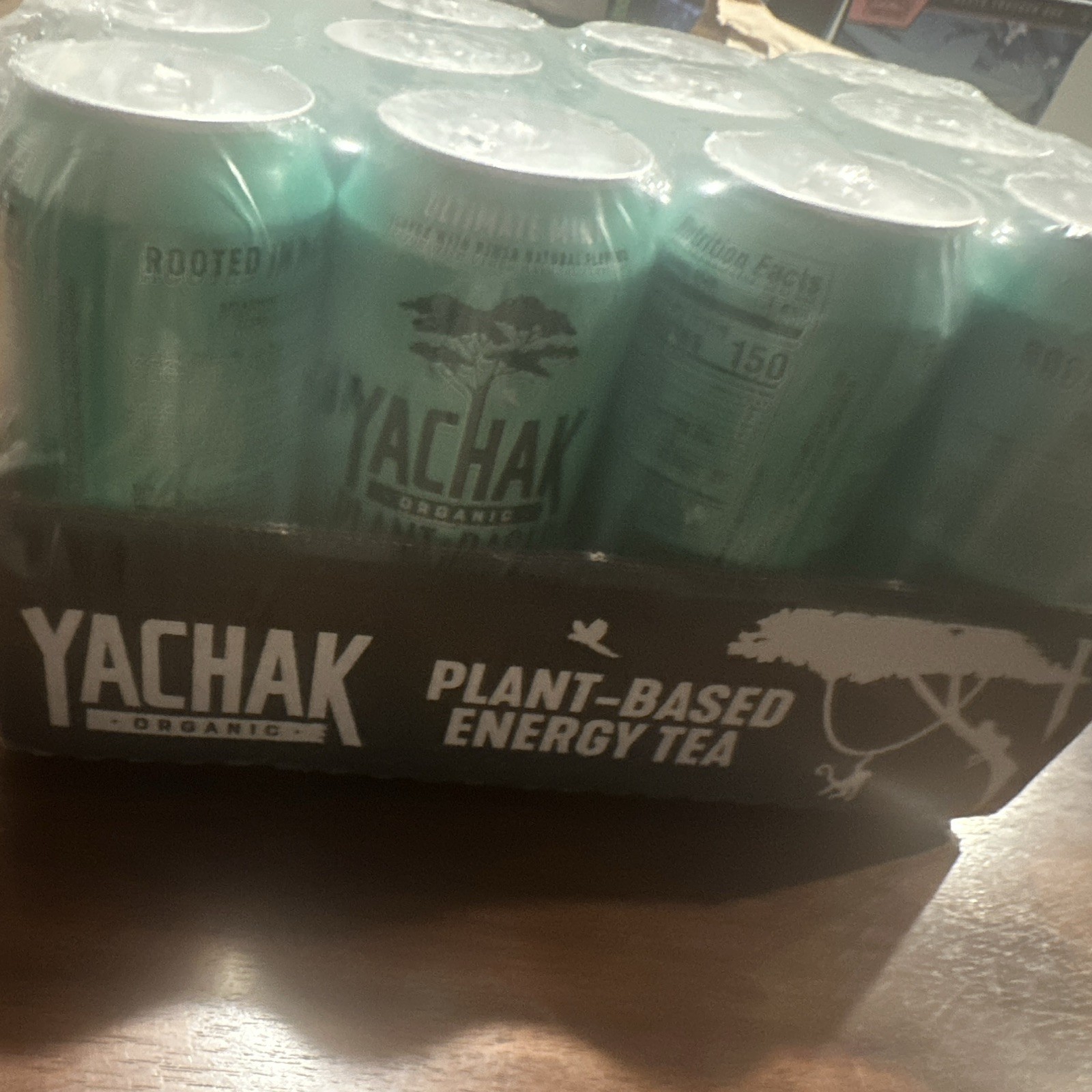 Yachak Organic Plant-Based Energy Tea Canned Beverage 12 Pack