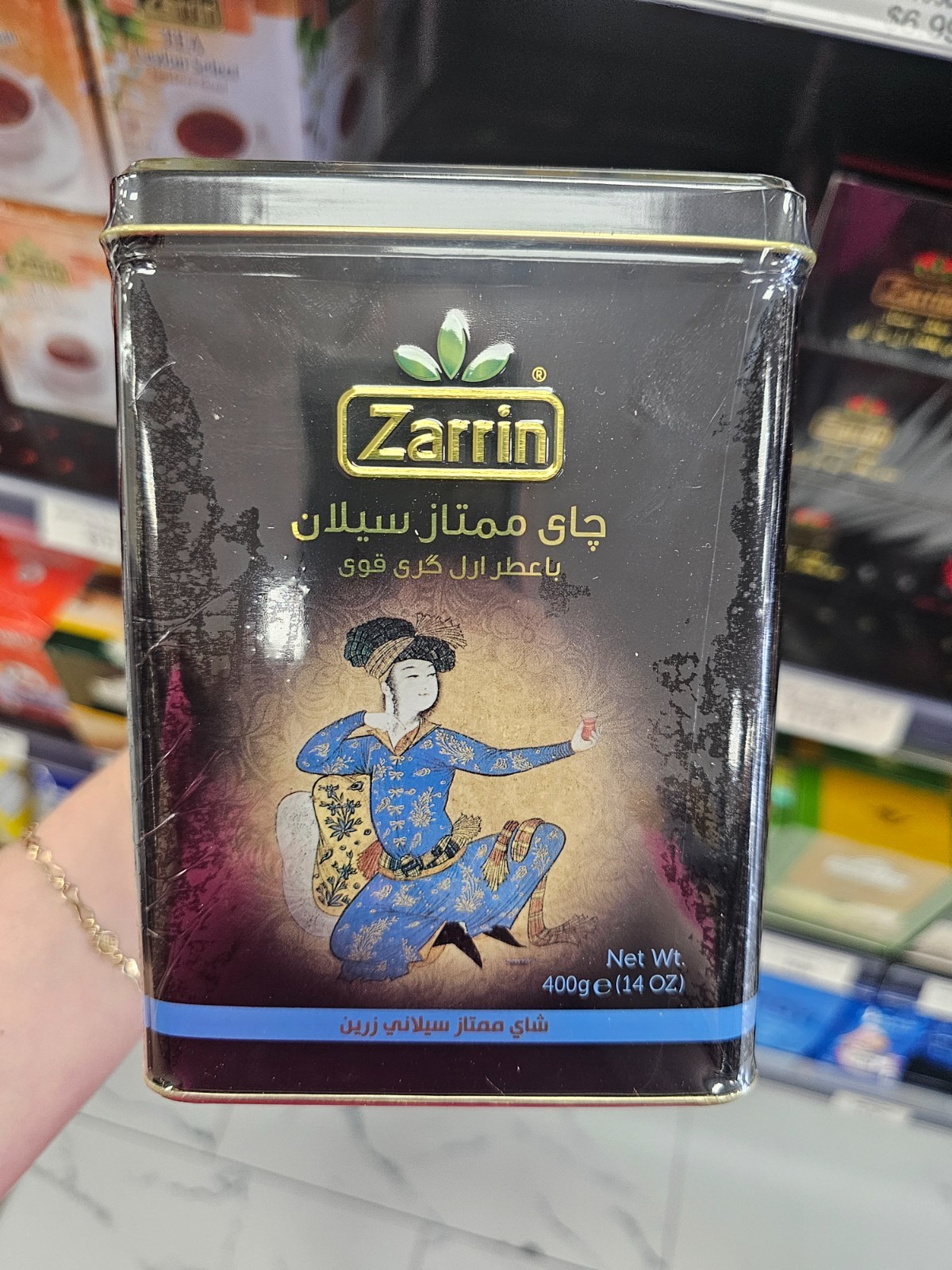 Zarrin – Premium Ceylon Black Tea with Earl Grey, 400g 14.1 Ounce (Pack of 1)
