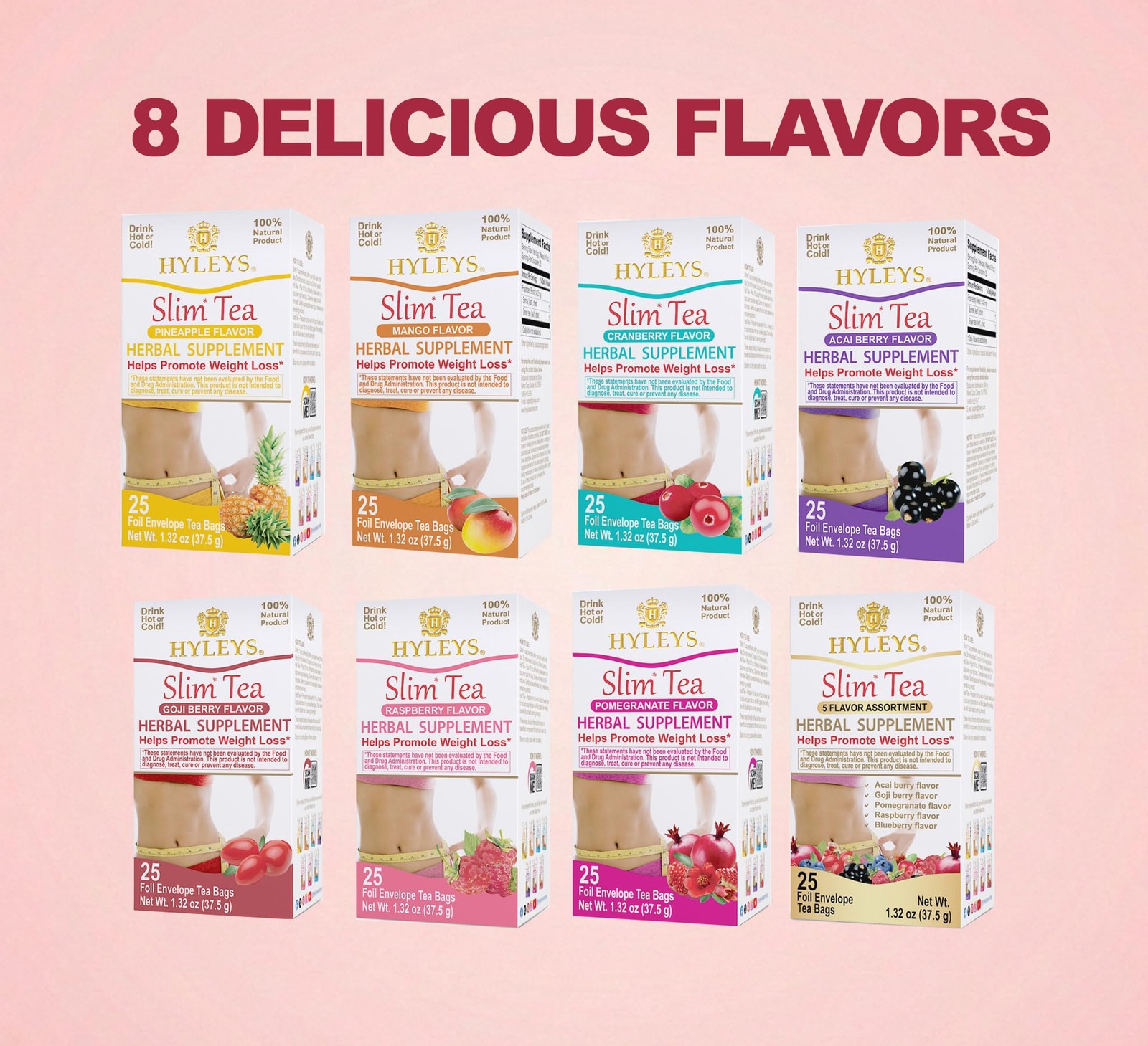 Slim Tea 42 Ct Assorted Weight Loss Herbal Supplement Cleanse and Detox 42 …