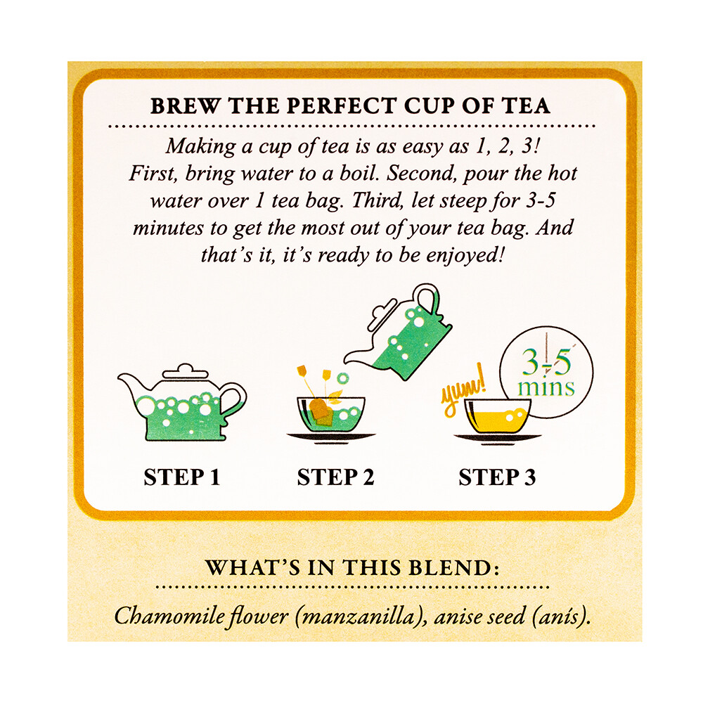 TADIN CHAMOMILE WITH ANISE HERBAL TEA 24 BAGS