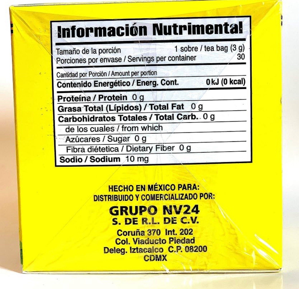 Chupa Panza Ginger Pineapple + Flaxseed Tea Bags Cinnamon, 30 Ct 3.17 oz