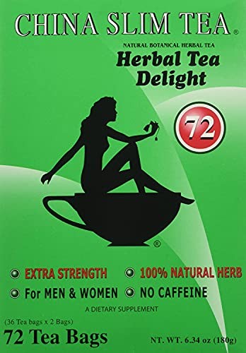China Slim Dieter’s Tea Delight, Large, 72-Count (Pack of 2, 144 tea bags total)