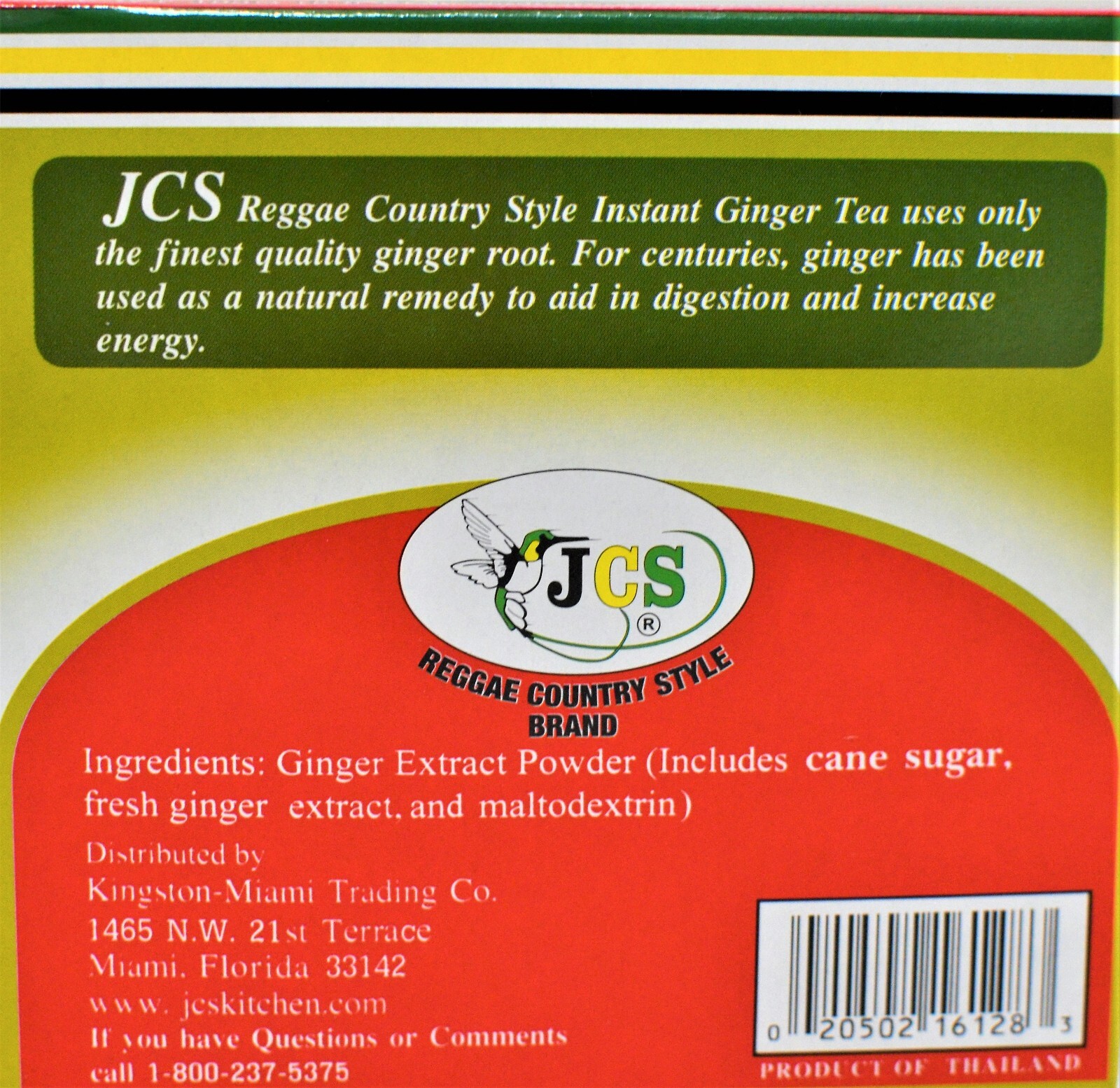 JCS Instant Ginger Tea 11Packets (198g) – Curated & Packaged by ODatzGood