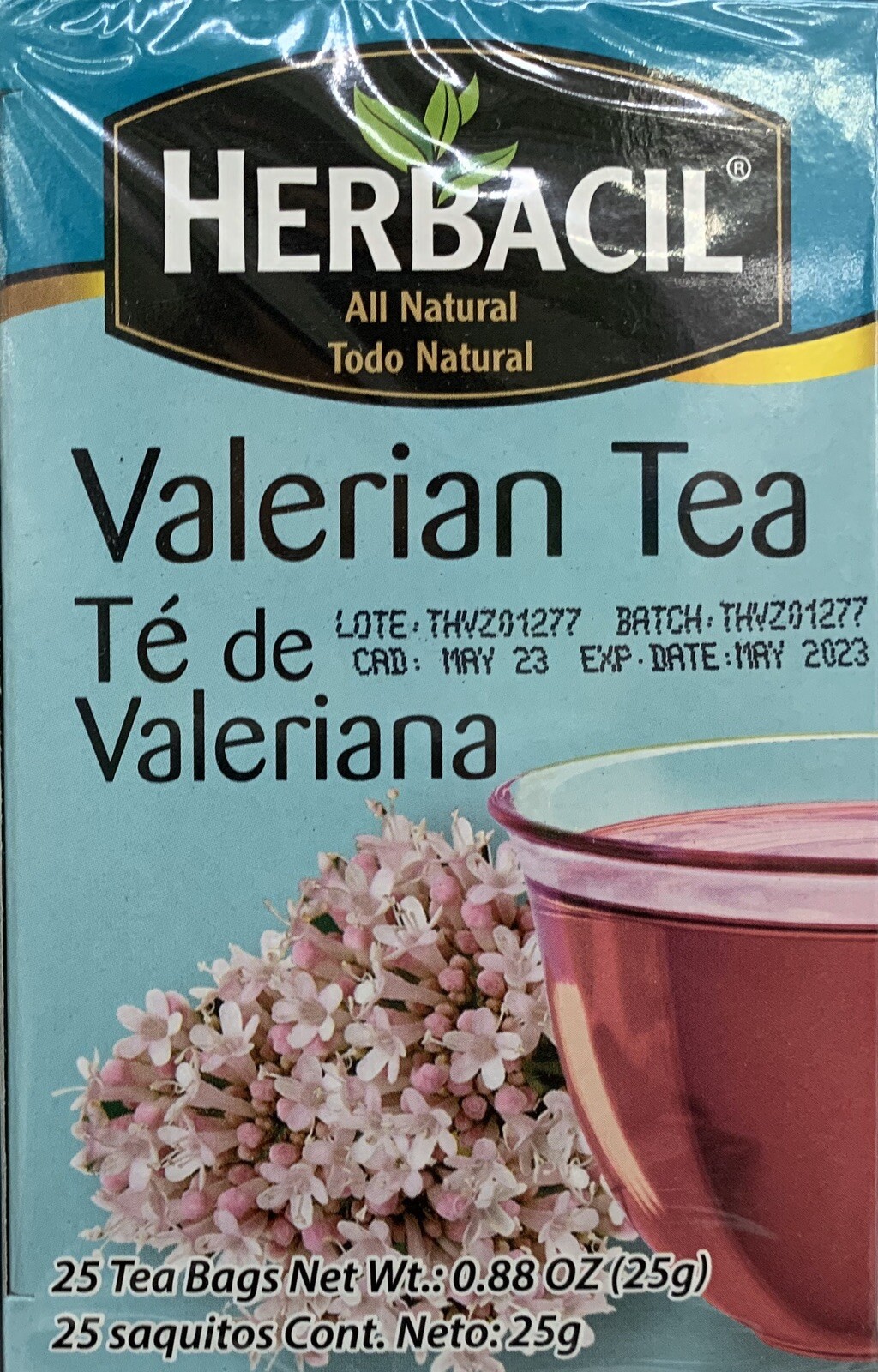 TE HERBACIL Te De Valeriana 2 Pack 50 Tea Bags Valerian Tea