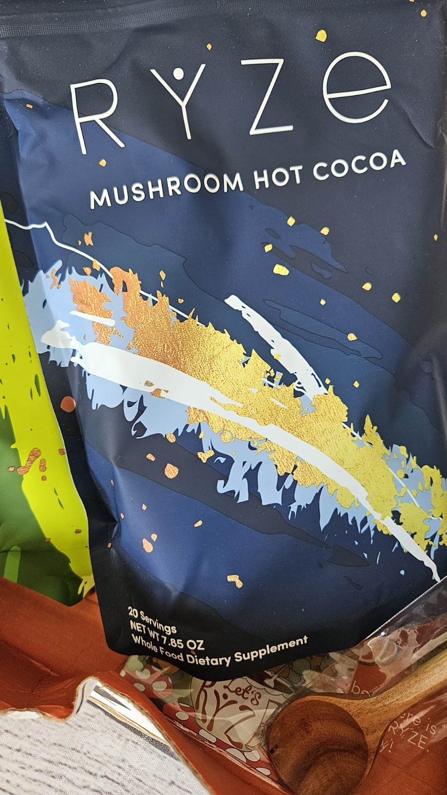 RYZE Mushroom Matcha 6.35oz + Mushroom Hot Cocoa 20 Servings Bundle, Vegan