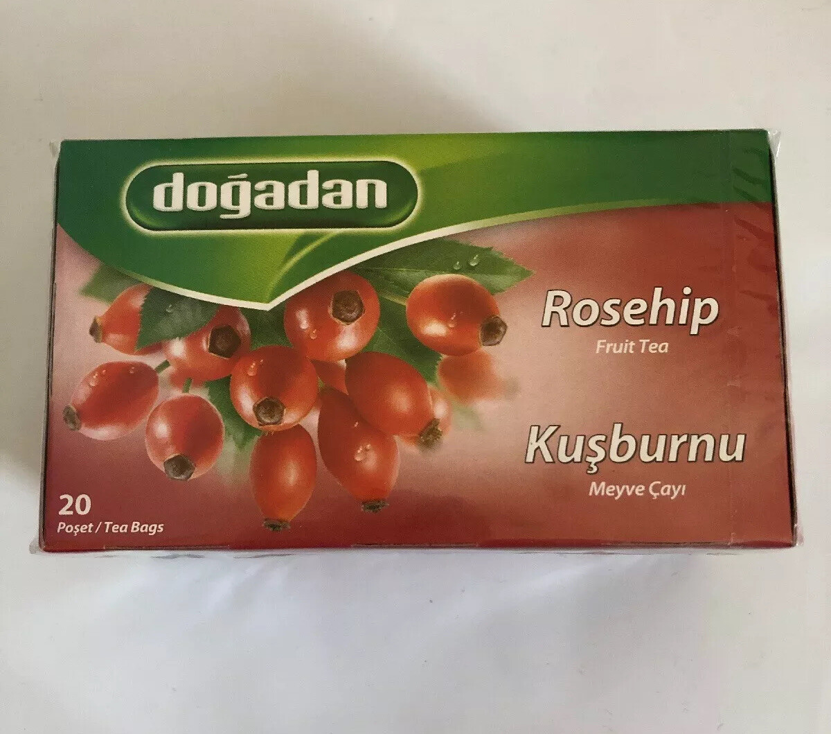 Dogadan Rosehip Fruit (Kusburnu)Tea 20 Tea Bags New
