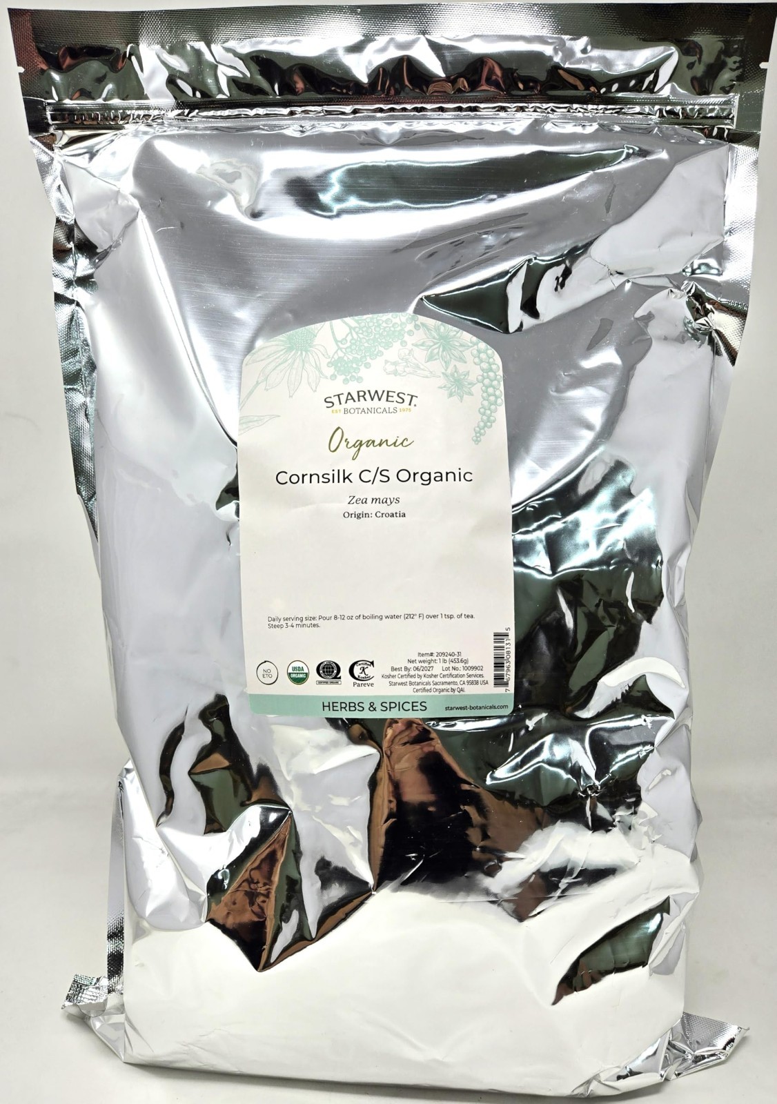Organic Cornsilk Cut & Sifted Herbal Tea – Natural Remedy for Health & Wellness