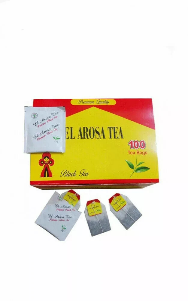 El Arosa Black Tea Bags Kenyan Egyption Arabian Style – 100 Bags