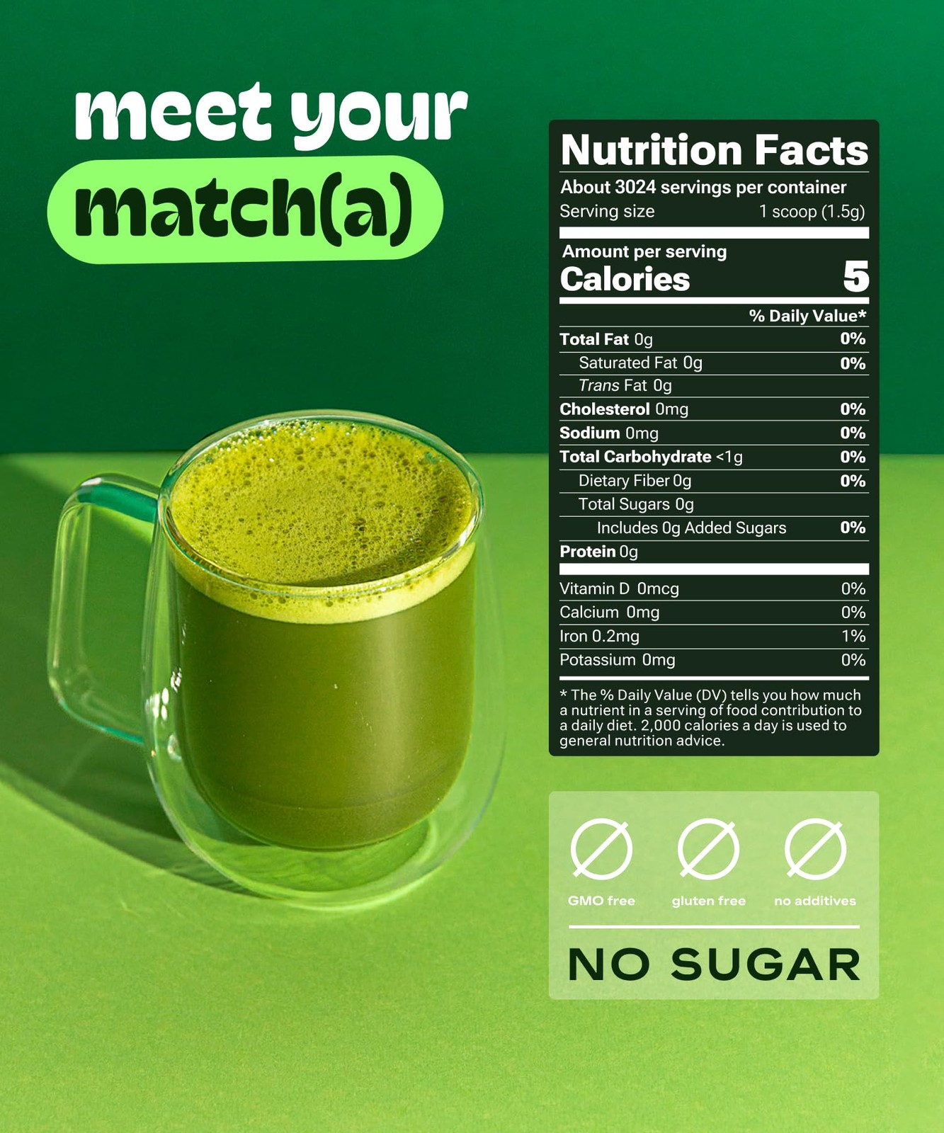 MATCHA DNA Certified Organic Matcha Green Tea Powder 160 oz BAG