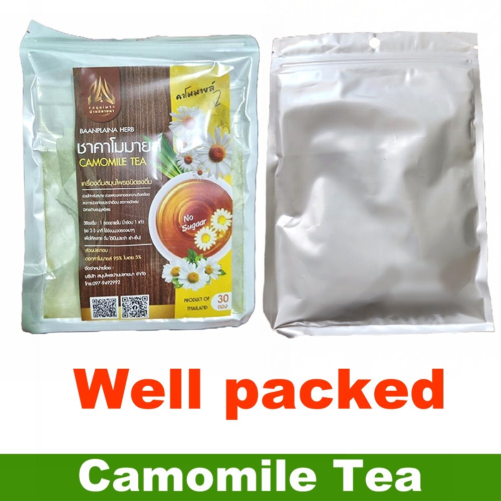 BanPlaiNa Tea Chamomile Tea Organic Thai Natural 1 Pack (30 small bags)