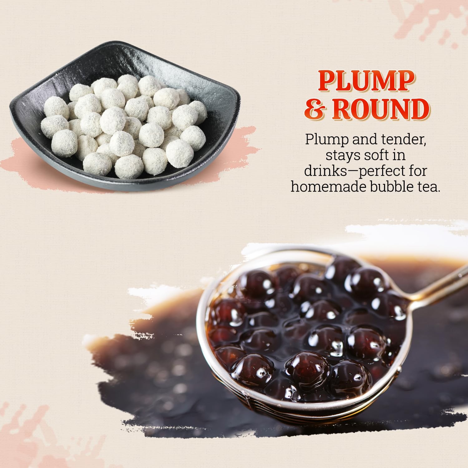 52USA Boba Tapioca Pearls 2.2LB, Fresh Bubble Tea Pearl, Quick Cook Black Ple…