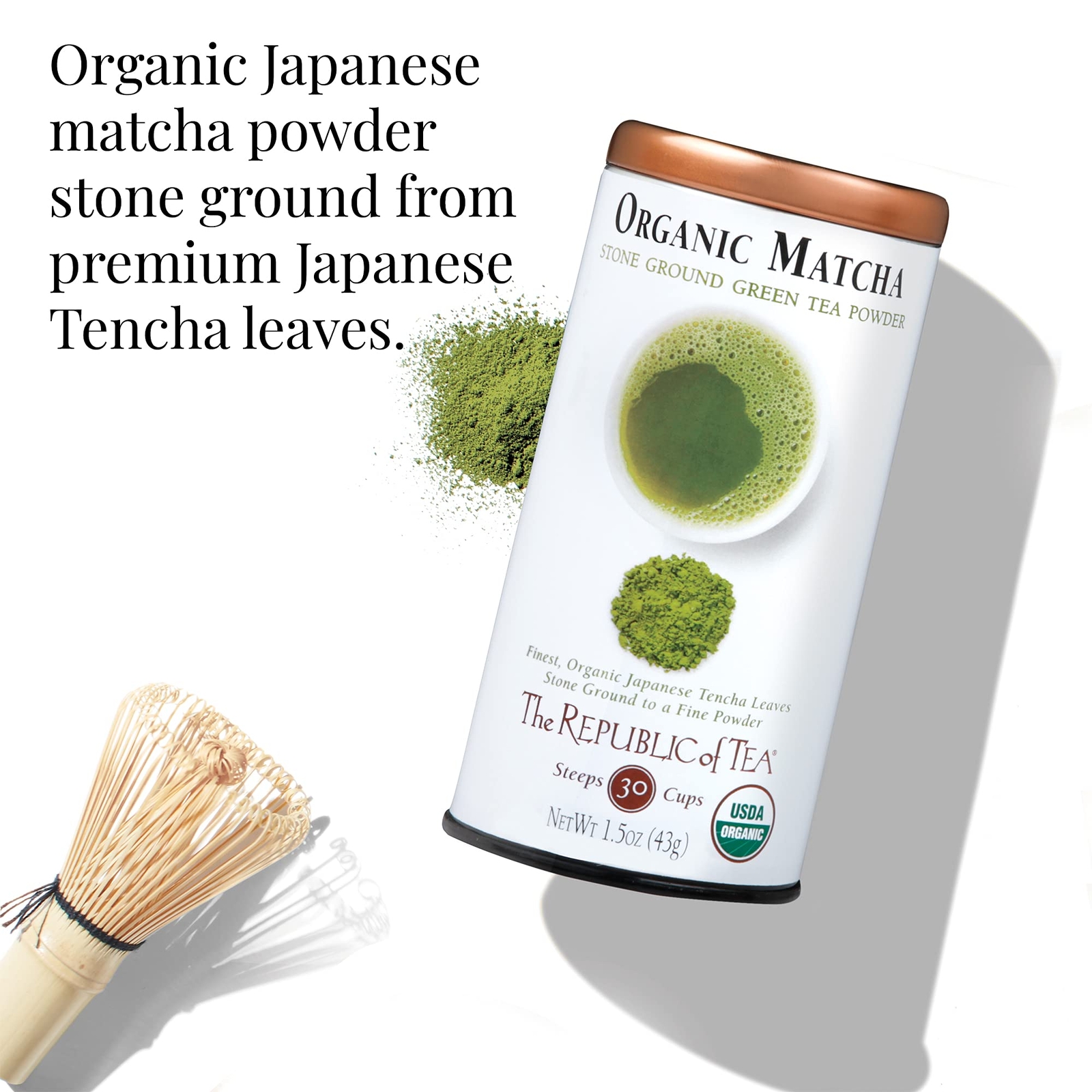 Organic Japanese Matcha Powder 1.5oz Stone Ground Tea Fine Green Powder