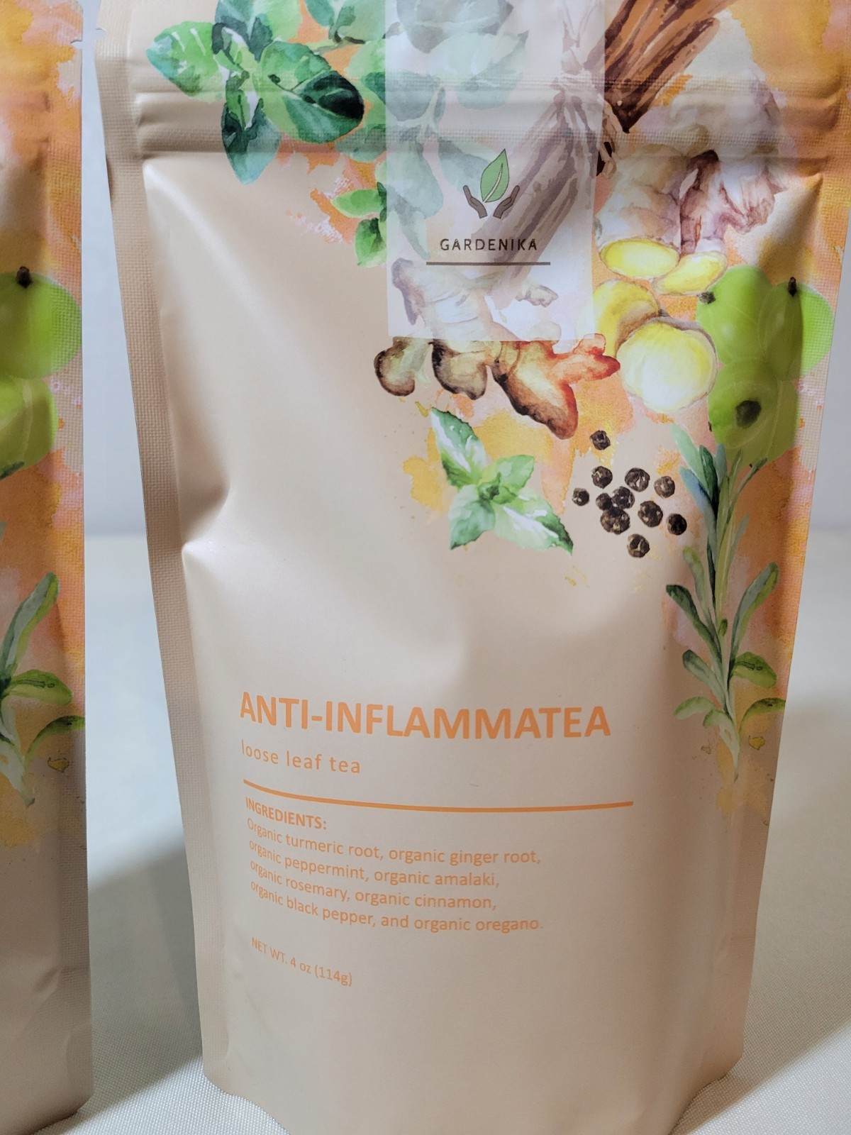 Gardenika Organic Anti-Inflammatea Loose Leaf Tea – Pack of 2 (4oz Each) – New