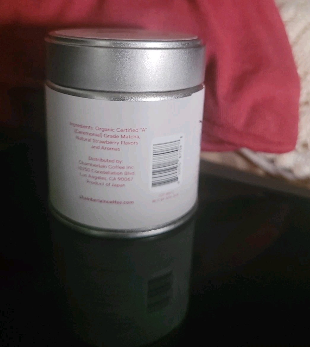 Chamberlain Strawberries & Cream Matcha Organic Ceremonial Grade A 1.06oz