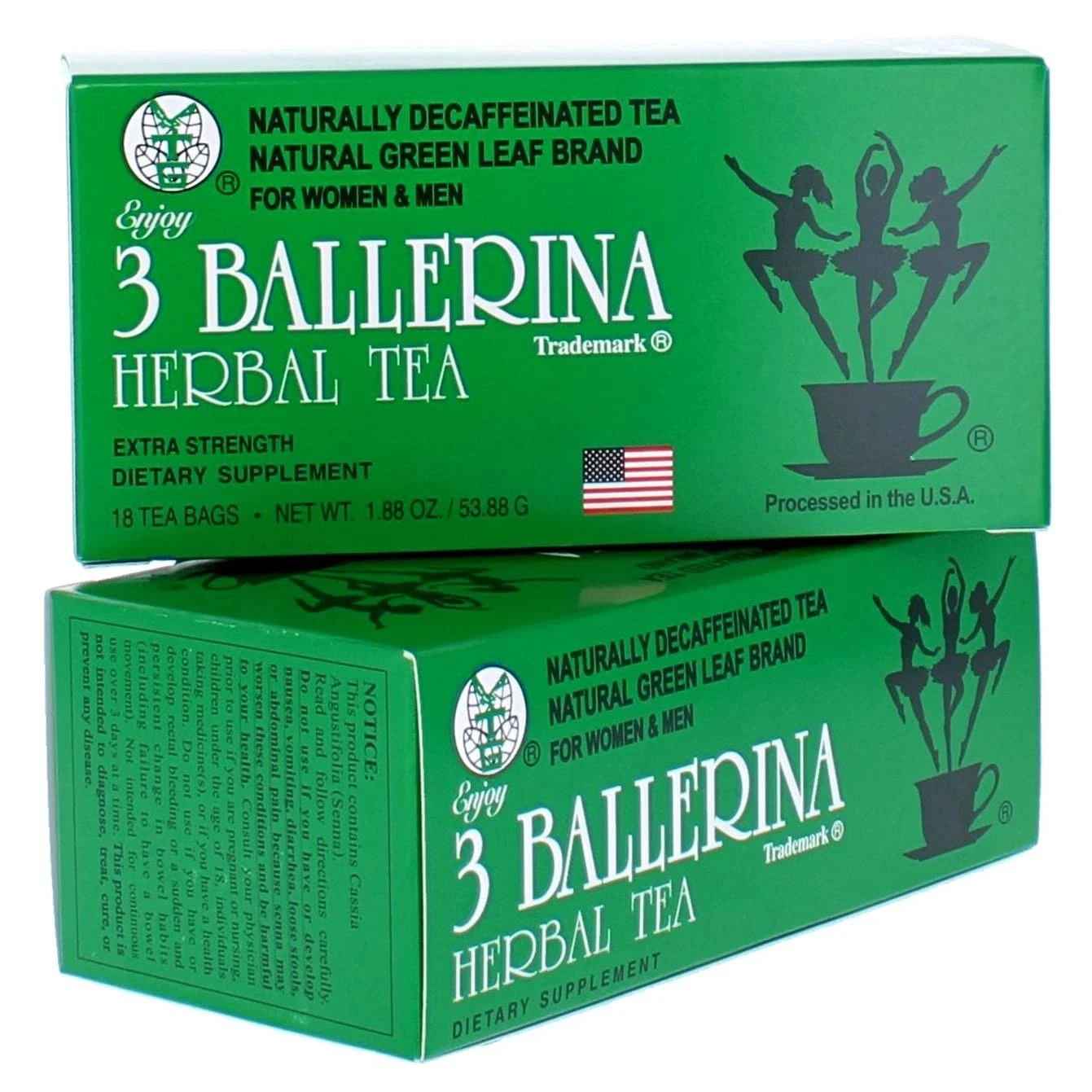 3 Ballerina Dieters Drink Extra Strength Tea – 18 Bags #