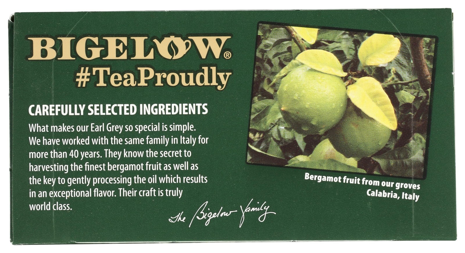 Bigelow Earl Grey Green Tea Bags – 20 ct