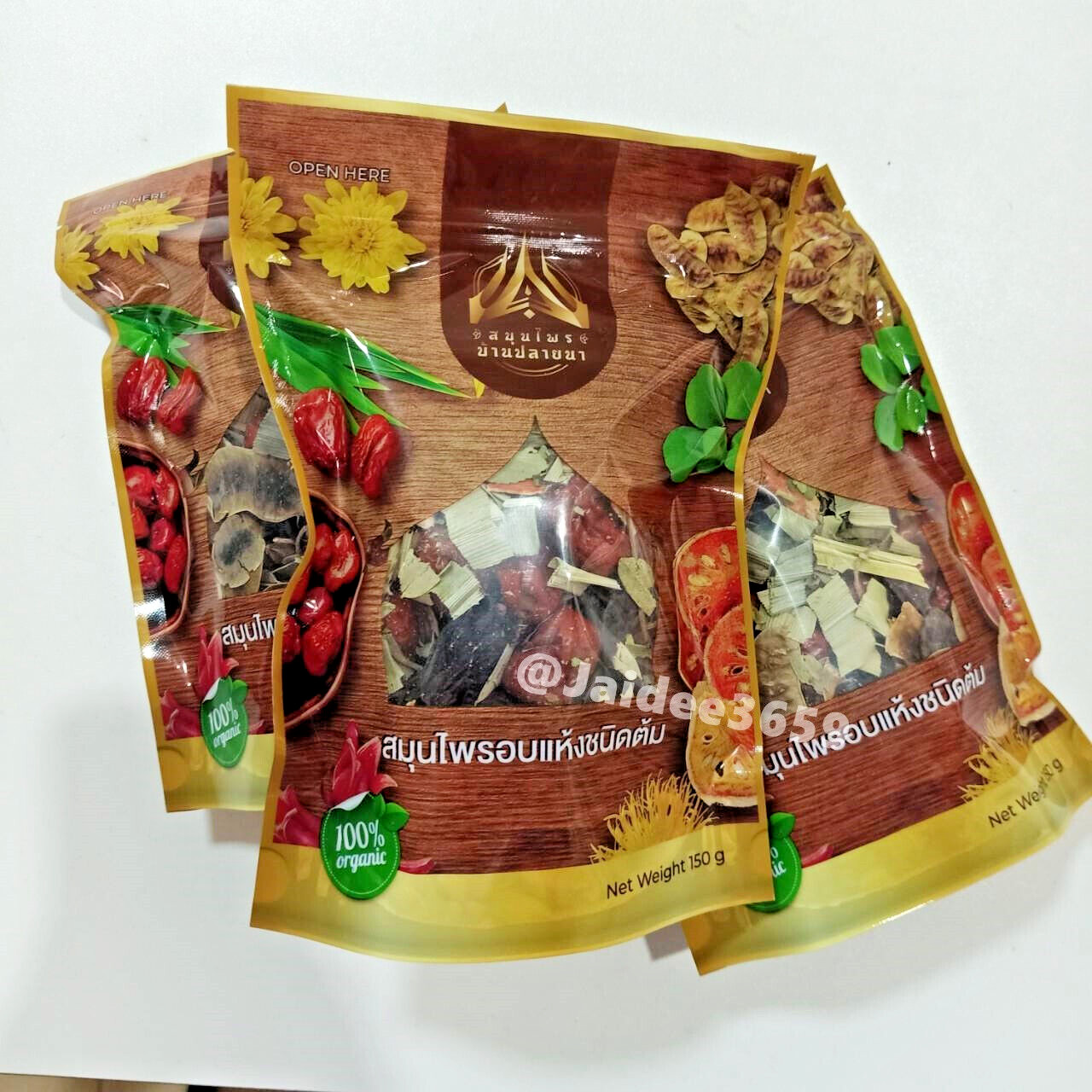 3X Thai Herbal Tea Detox Drink Natural 10 Type Herbs Ingredients Beverage Health