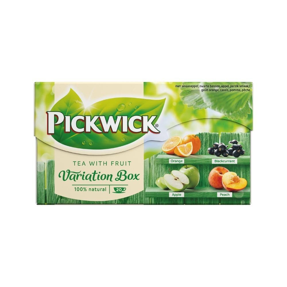 3 x Pickwick Fruit Tea Variety Pack – 4 Assorted Flavours – 20 Bags – Herbal