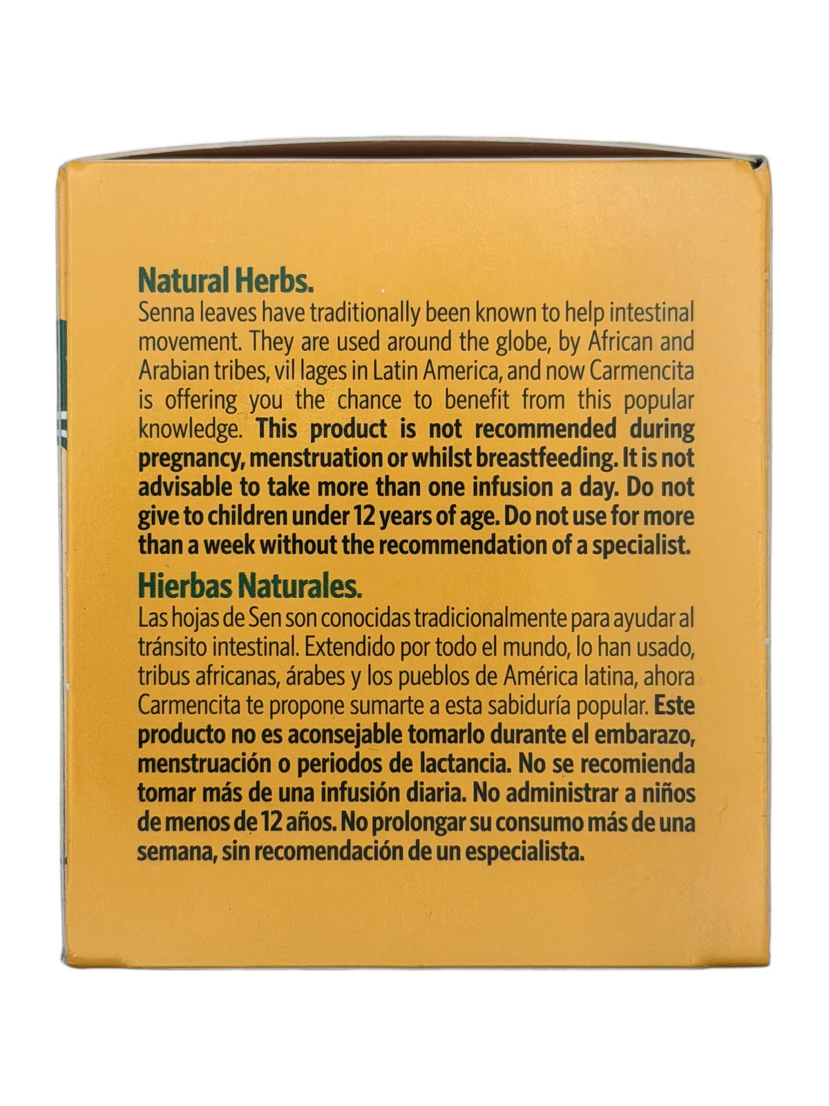 Carmencita Sen Tea Natural Herbs Te Hierbas Naturales 10 Bolsas Tea Bags 6 Pack